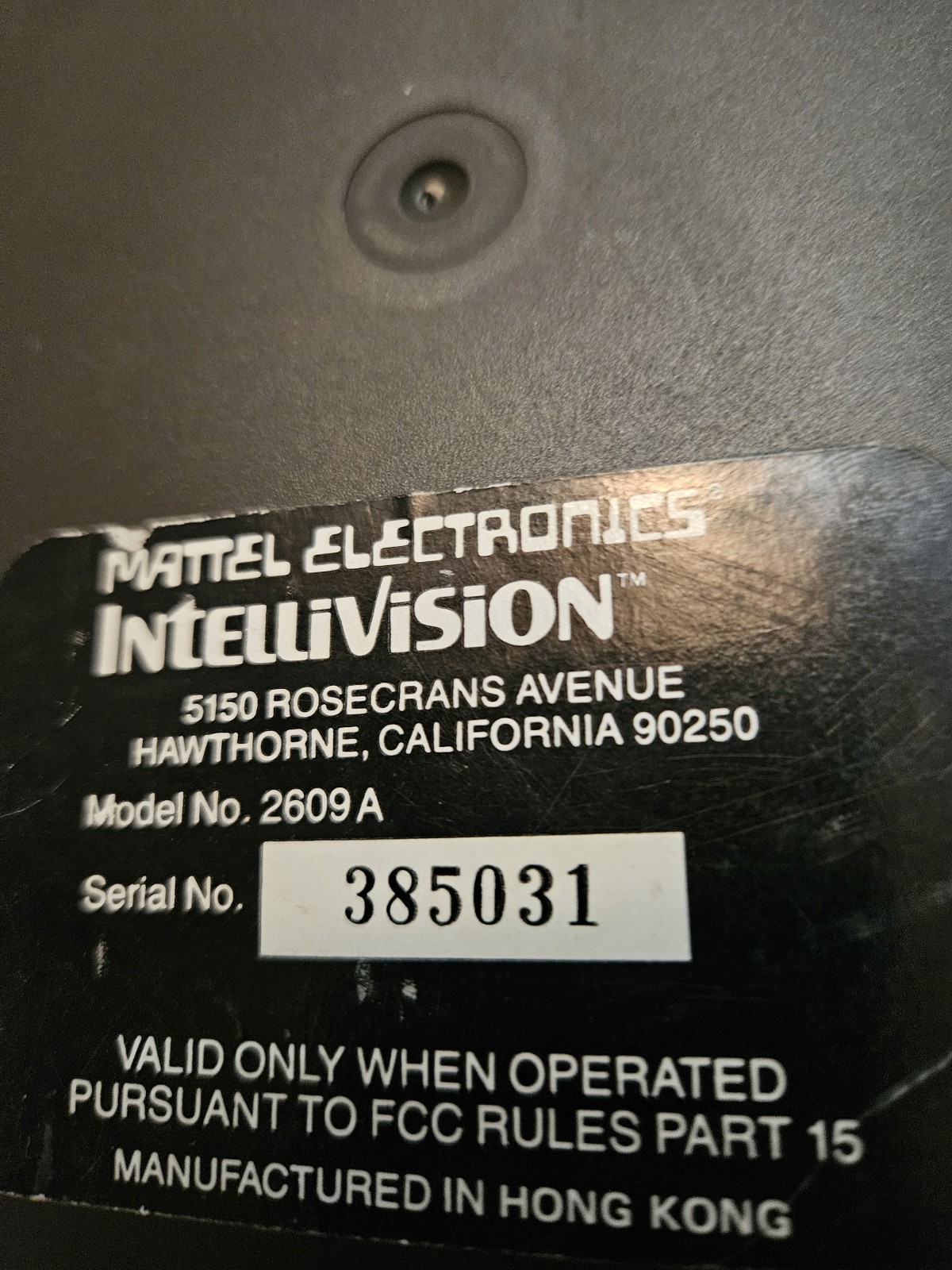 Intellivision Game System Console Only Tested Working Vintage Model 2609