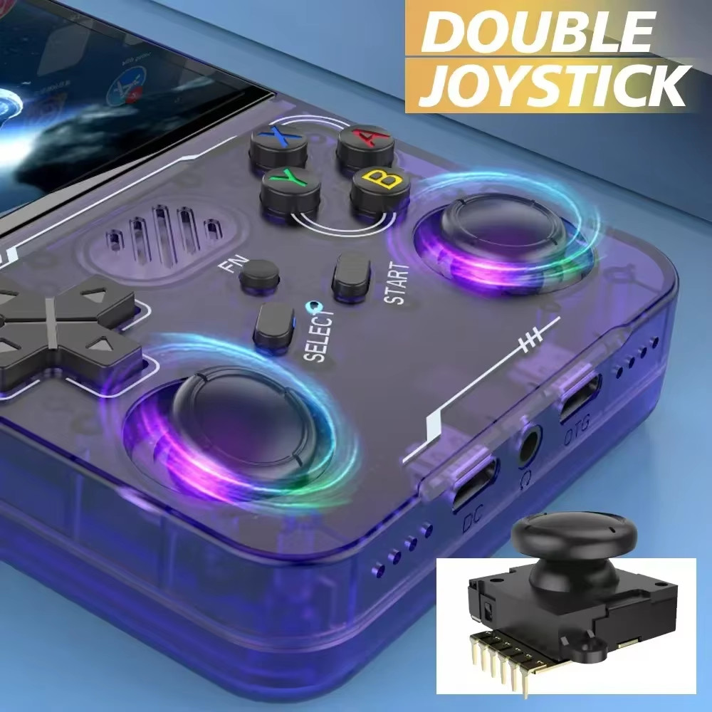 R36S Retro Handheld Game Console with 3.5″ IPS Screen and Wi-Fi Connectivity