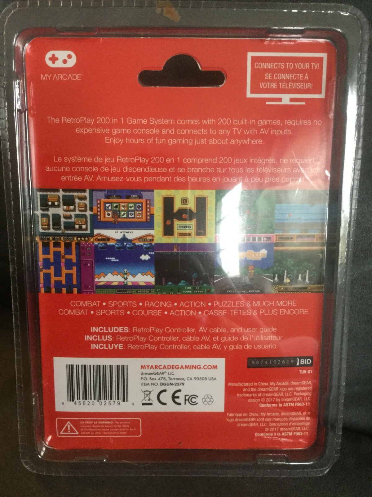 MY ARCADE RETRO PLAY CONTROLLER 200 BUILT-IN VIDEO GAMES (CONNECTS TO TV) – NEW