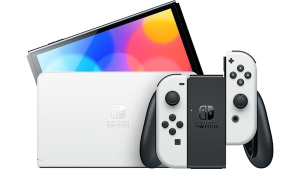 Nintendo Switch OLED Model – 64GB/White with 3 games 400 GB micro SD