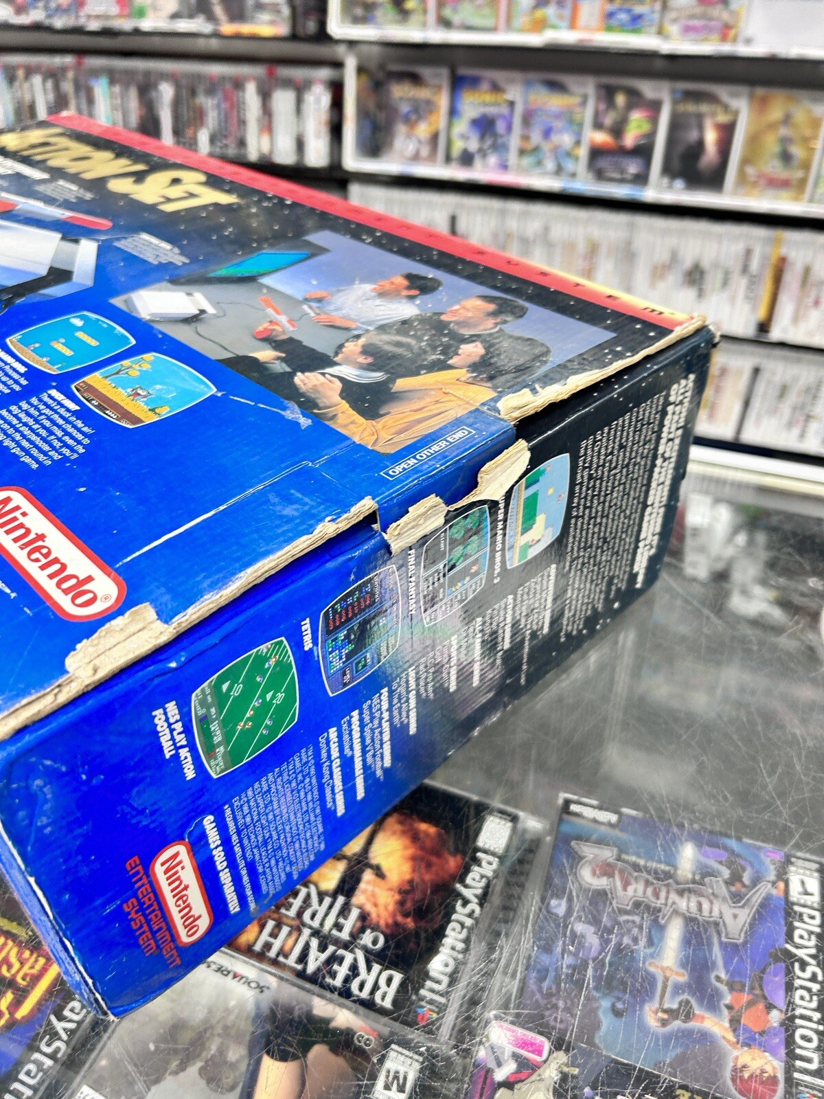 Nintendo Entertainment System Action Set Complete CIB Console Tested