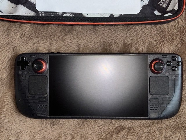 Limited Edition Smoky Translucent Steam Deck OLED with case + charger