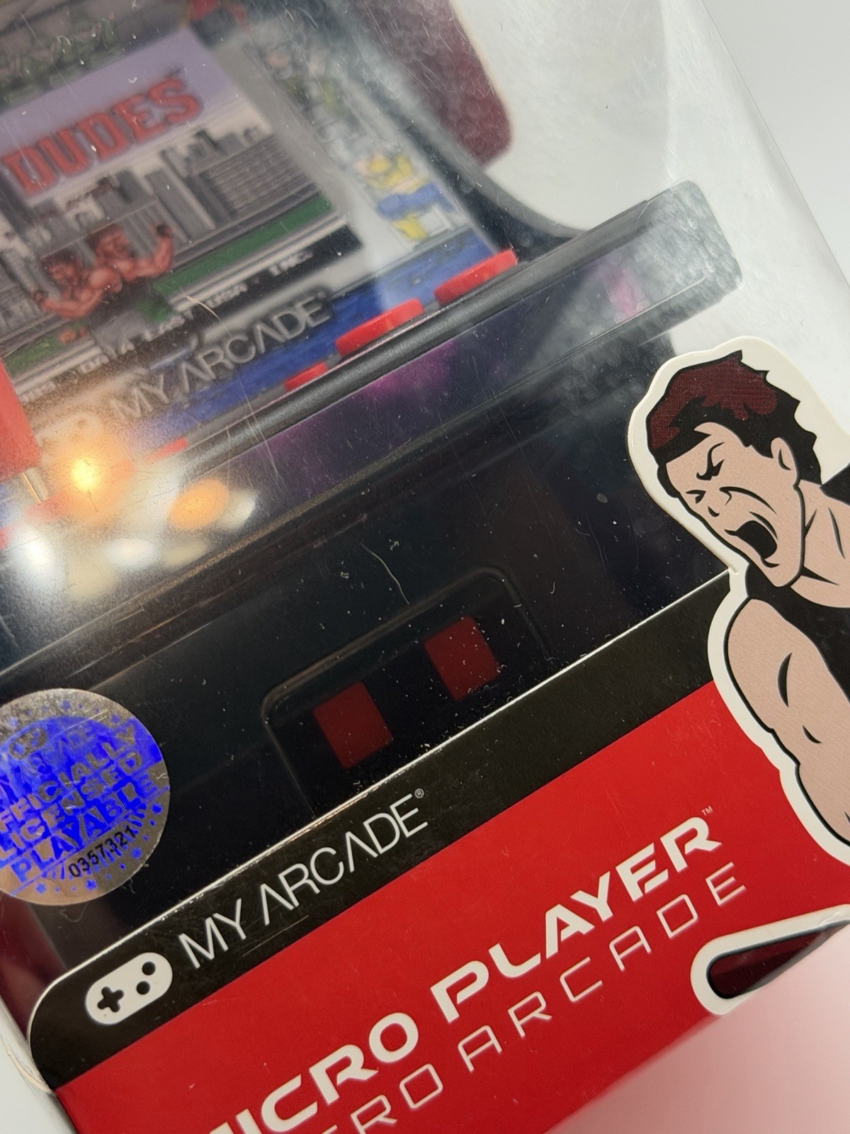 My Arcade Bad Dudes Micro Player – 6.75 Inch Mini Retro Arcade Machine Cabinet