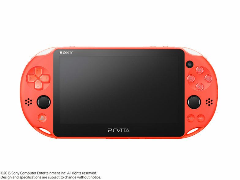 USED PS Playstation vita Wi-Fi model NEON ORANGE PCH-2000 ZA24 only console