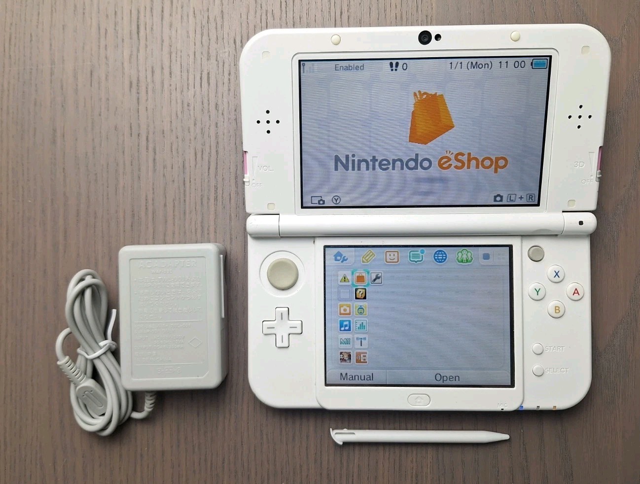 New Nintendo 3DS XL Pink White | Charger + 32GB SD Card | Region Free