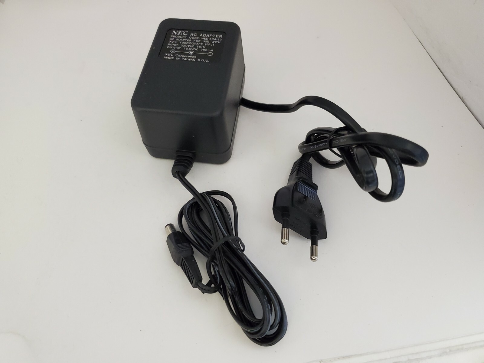 NEW Official NEC Turbo Grafx 16 AC Adapter HES-ACA-12 for 220V PAL console #A34