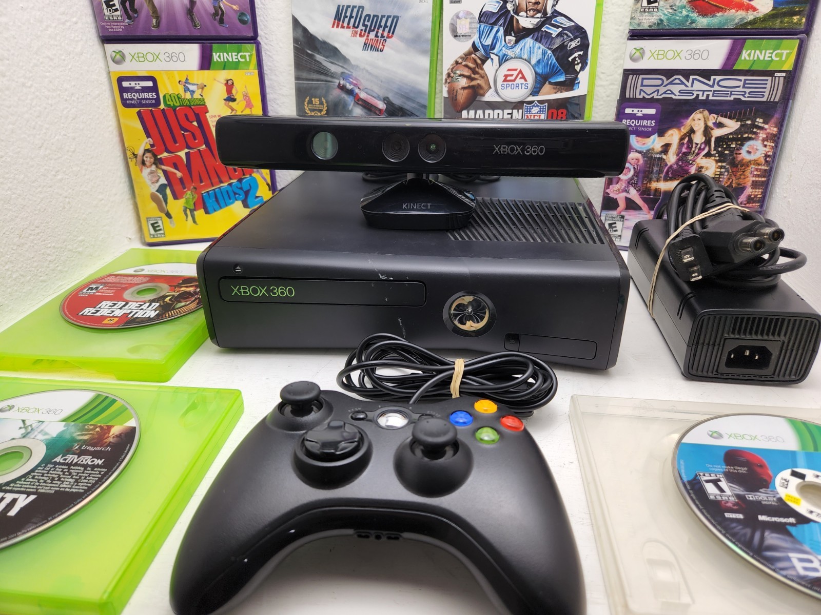 Microsoft xbox 360 slim console w/ kinect bundle – Tested