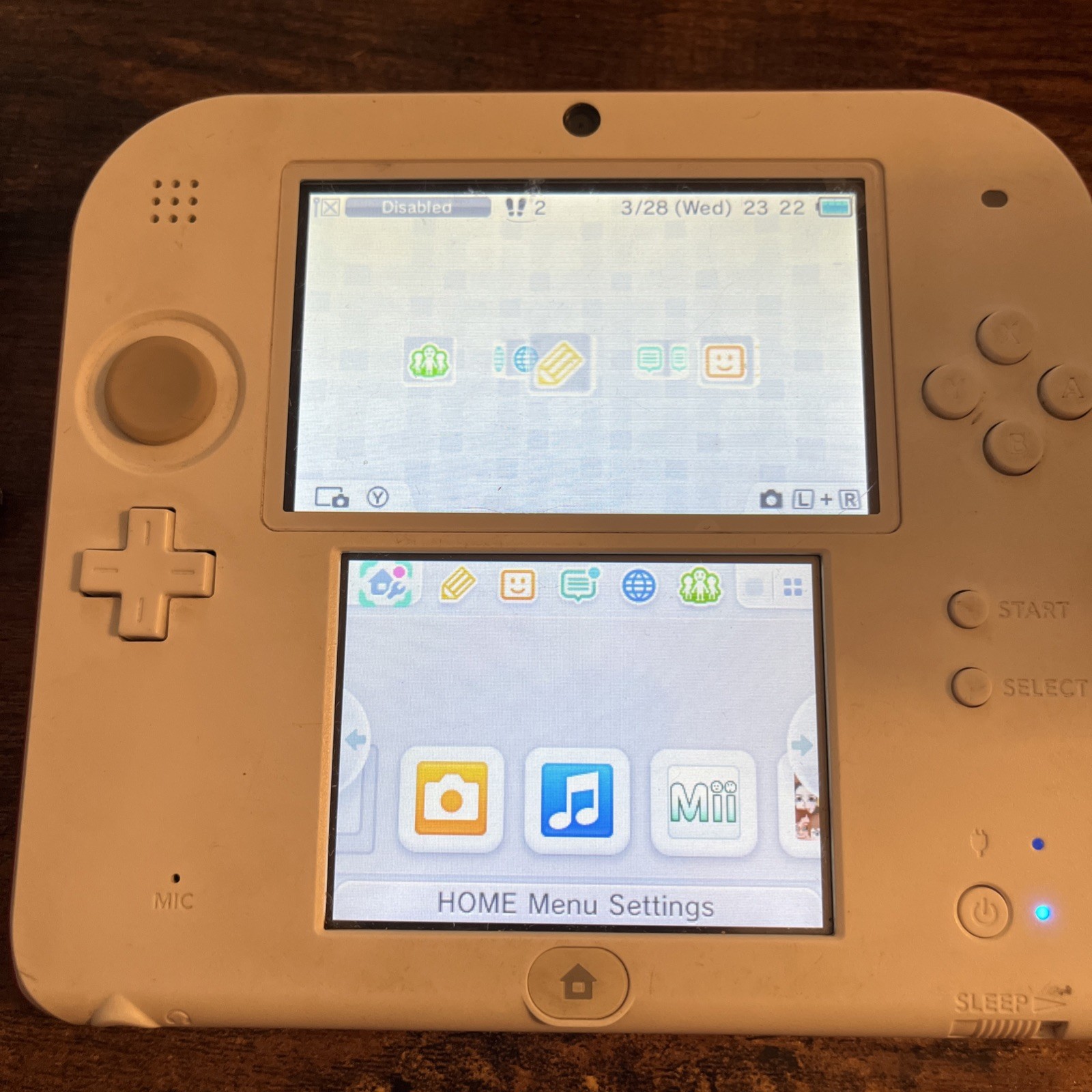 Nintendo 2DS White And Red Handheld Console