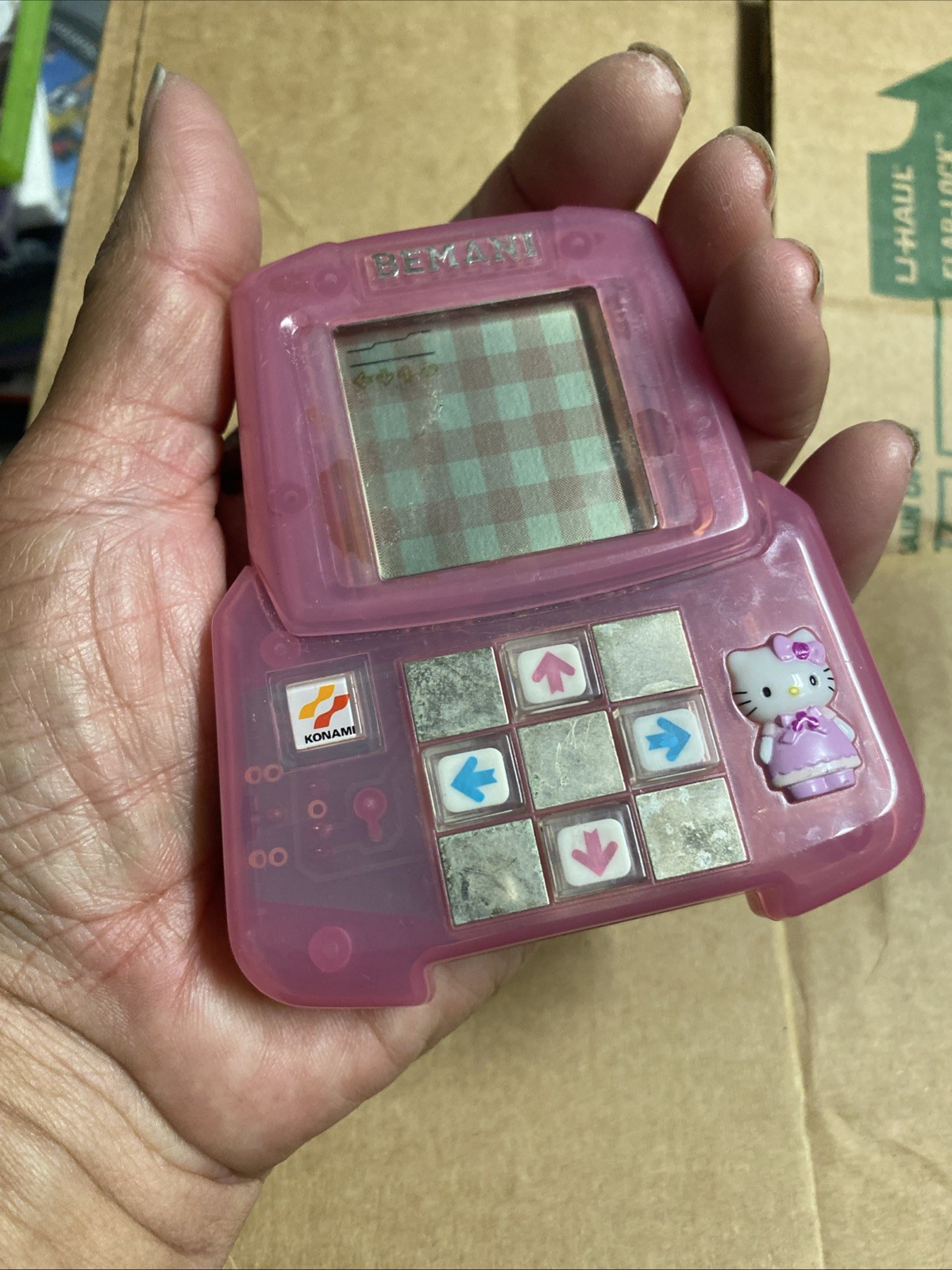 LCD Bemani Pocket HELLO KITTY DDR Handheld Console Konami 1252 Sanrio