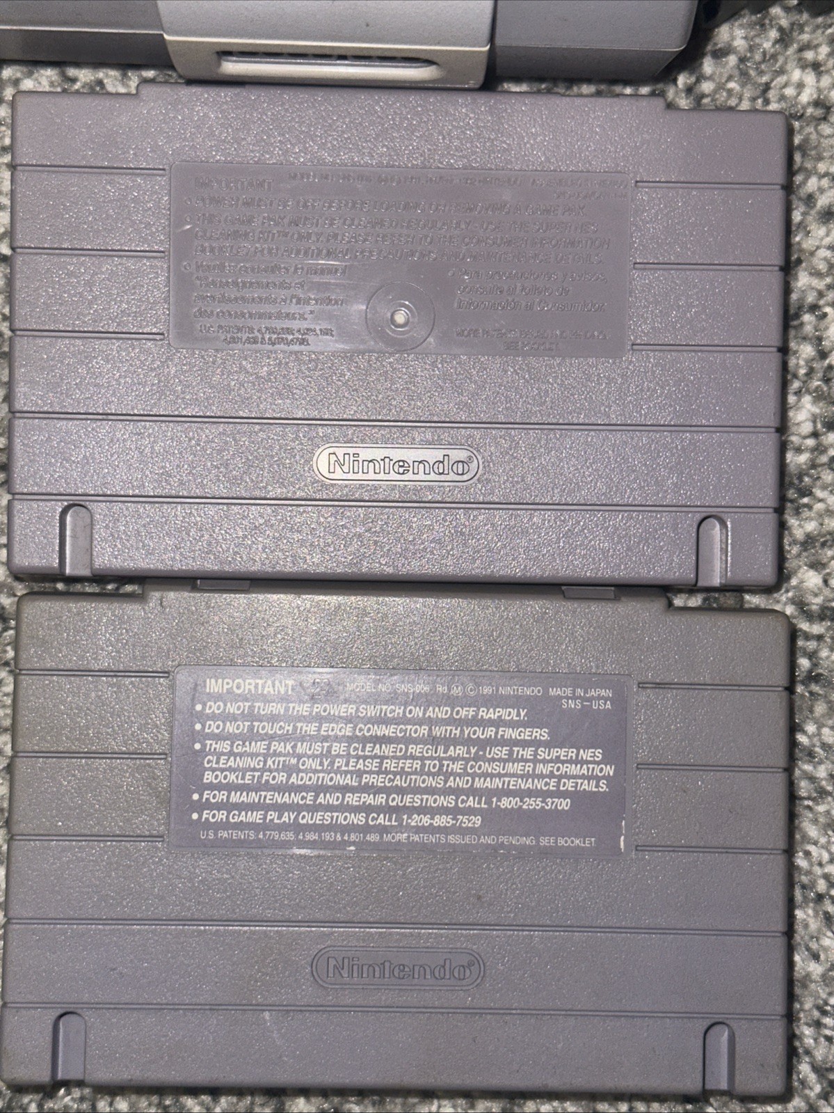 Super Nintendo SNES Starter Set Bundle Console Castlevania IV PAC Man 2 Tested