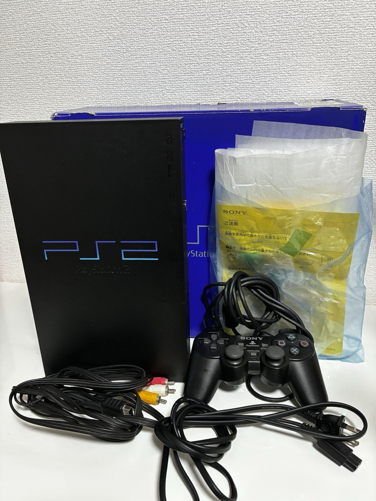 Sony PlayStation2 PS2 black SCPH-30000 Console boxed tested Working NTSC-J