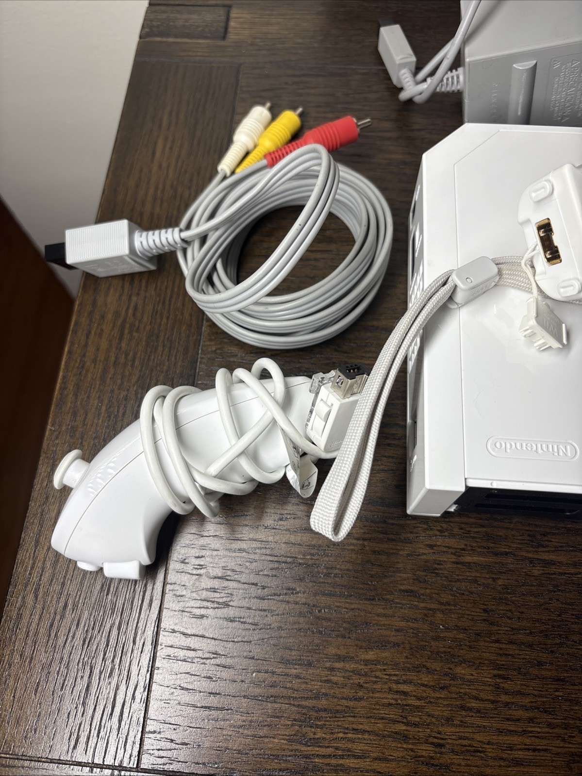 Nintendo Wii Backwards GameCube Compatible Console (RVL-001) + OEM Cables Tested
