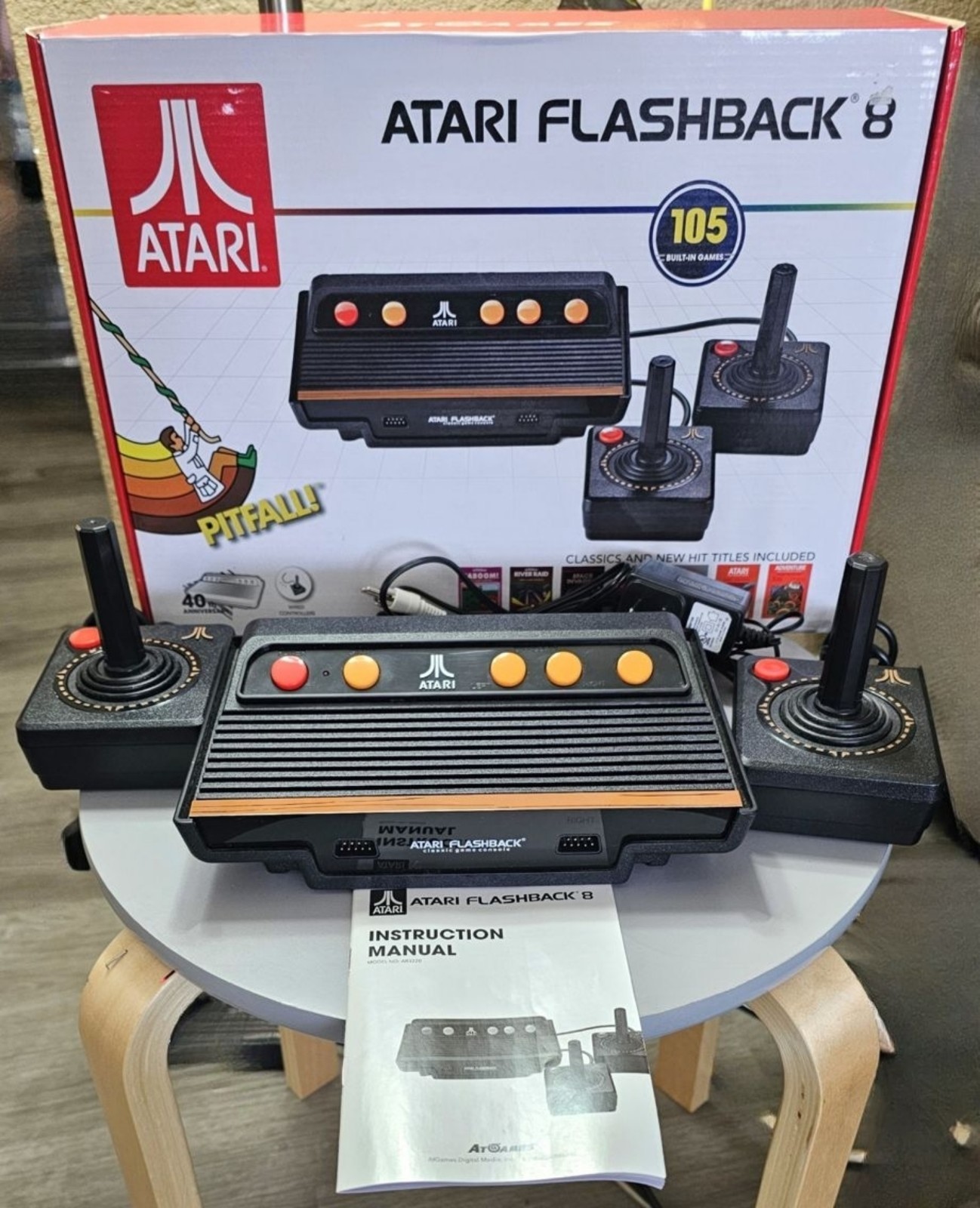 Atari Flashback 8 Classic Game Console 105 Built In Games in Box Tested