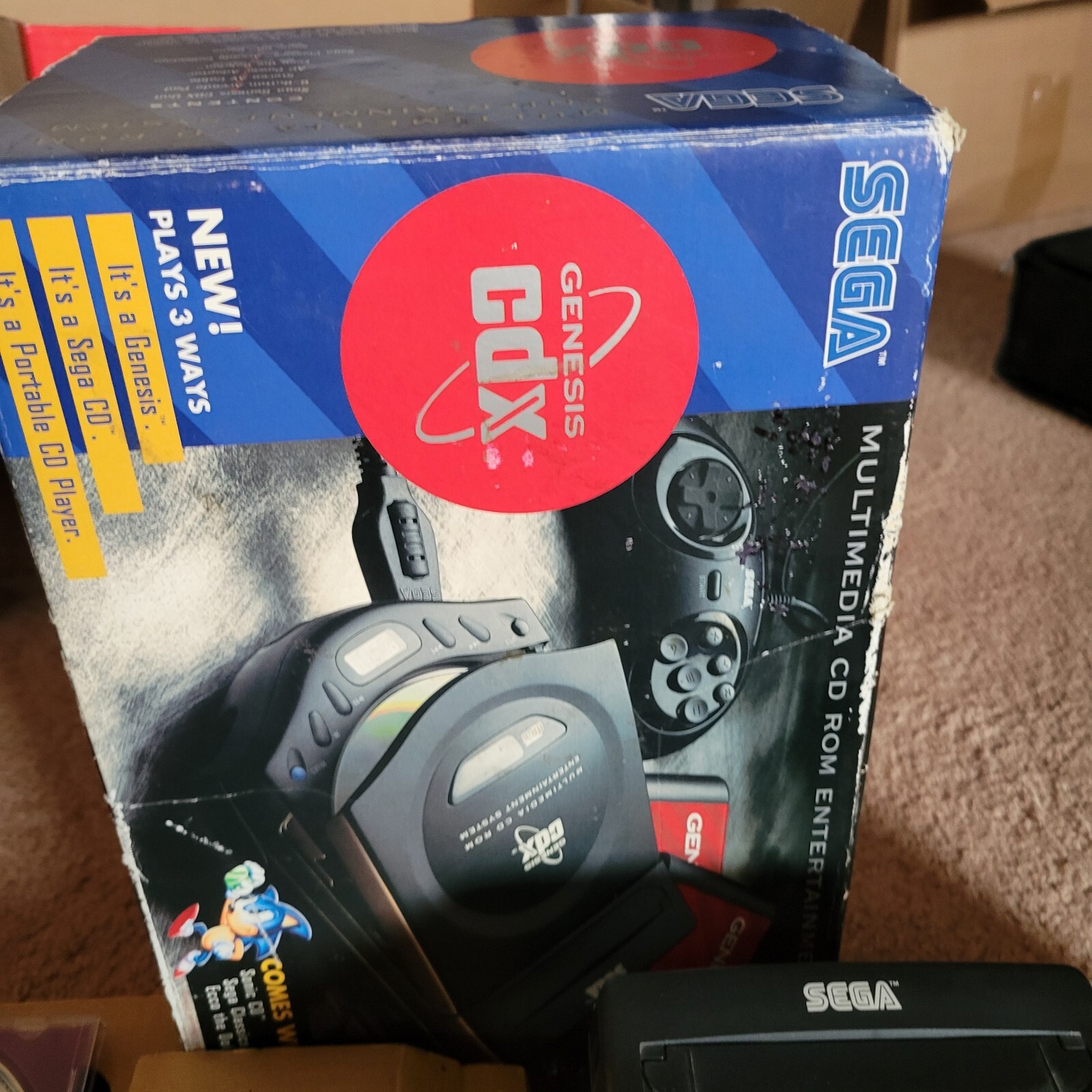 Sega CDX Console! CD Back Up Ram Cart(New) Complete In BOX CLEAN!!