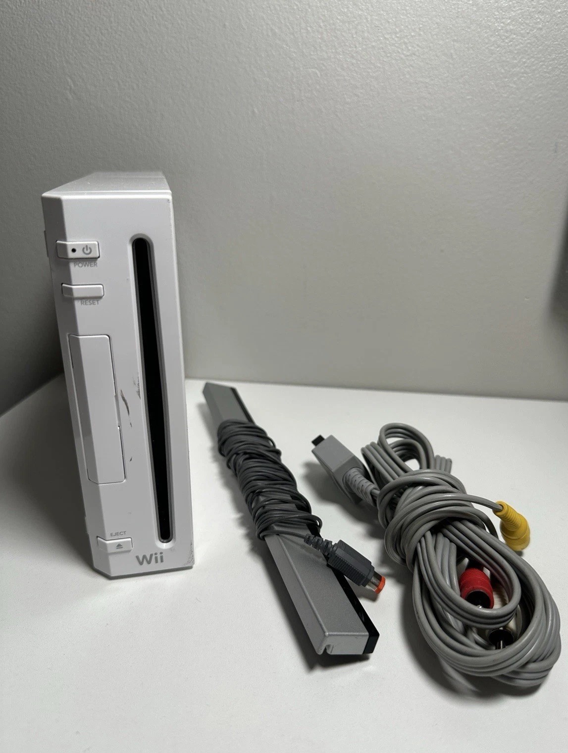 Nintendo Wii Console White RVL-001 GameCube Compatible OEM AV Cable Sensor Bar