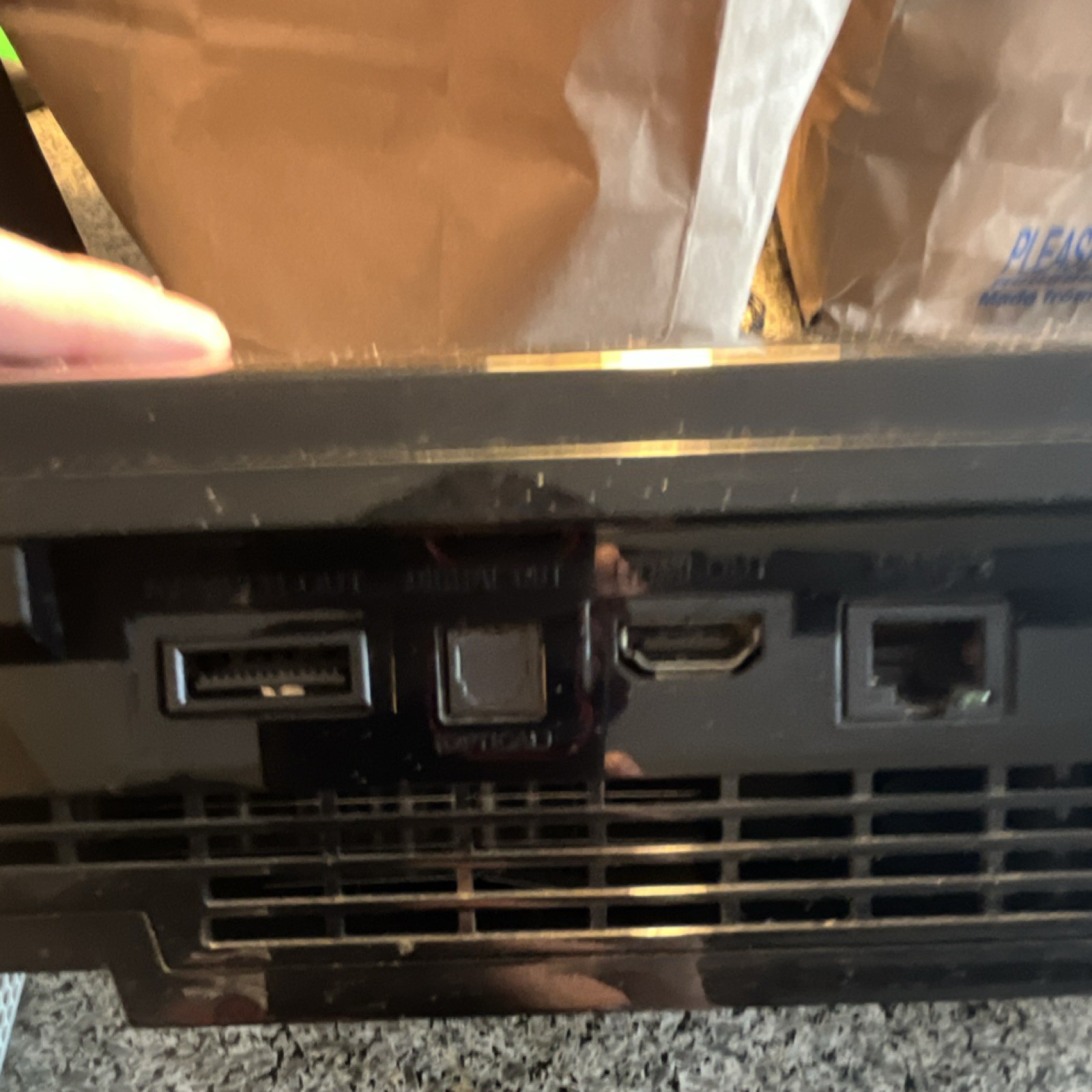 Sony PlayStation 3 Console Black HDMI USB Ethernet