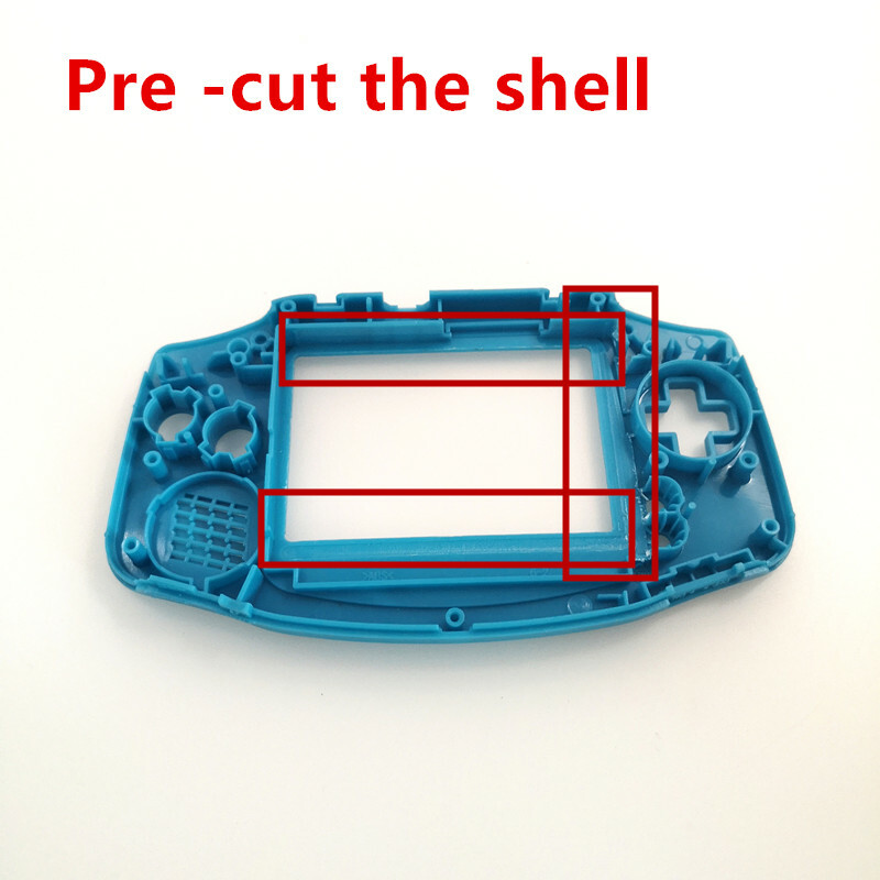 GBA V2 IPS Screen Backlight LCD Mod & GBA Pre-Cut Housing shell Case -NEW