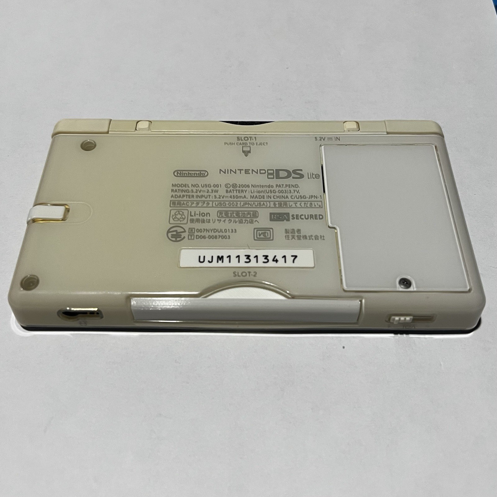 Custom Nintendo Gameboy Macro Handheld GBA Console DS Lite Mod – All White