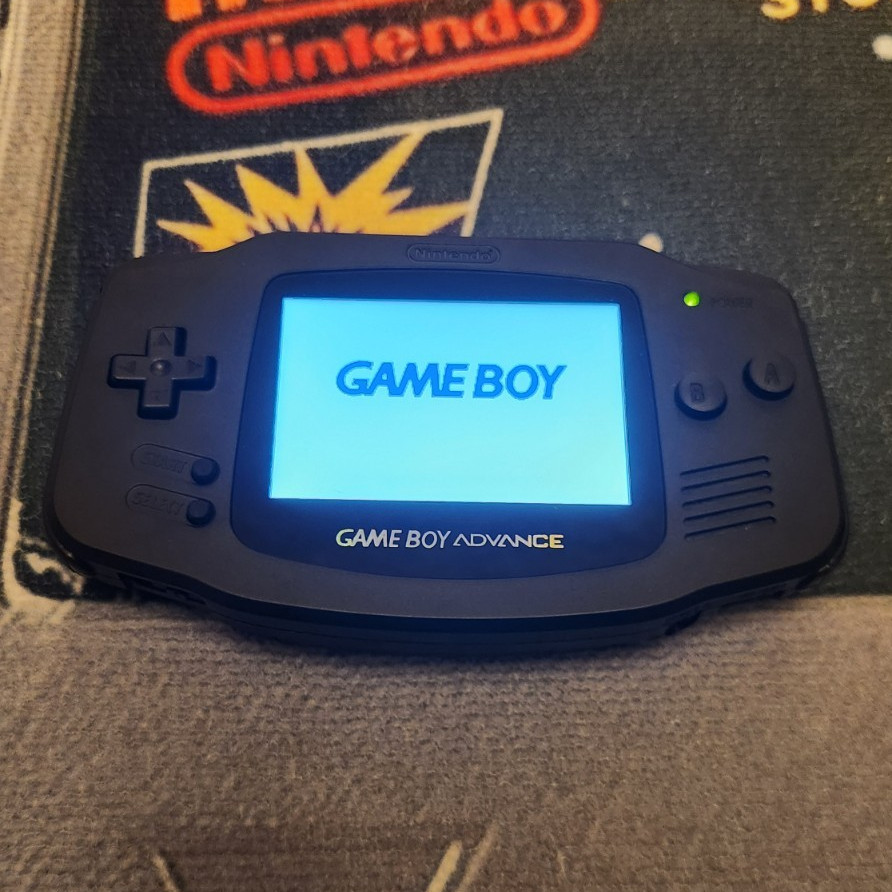 Nintendo Game Boy Advance AGB-001 Black Handheld System NTSC-J Headphone Jack
