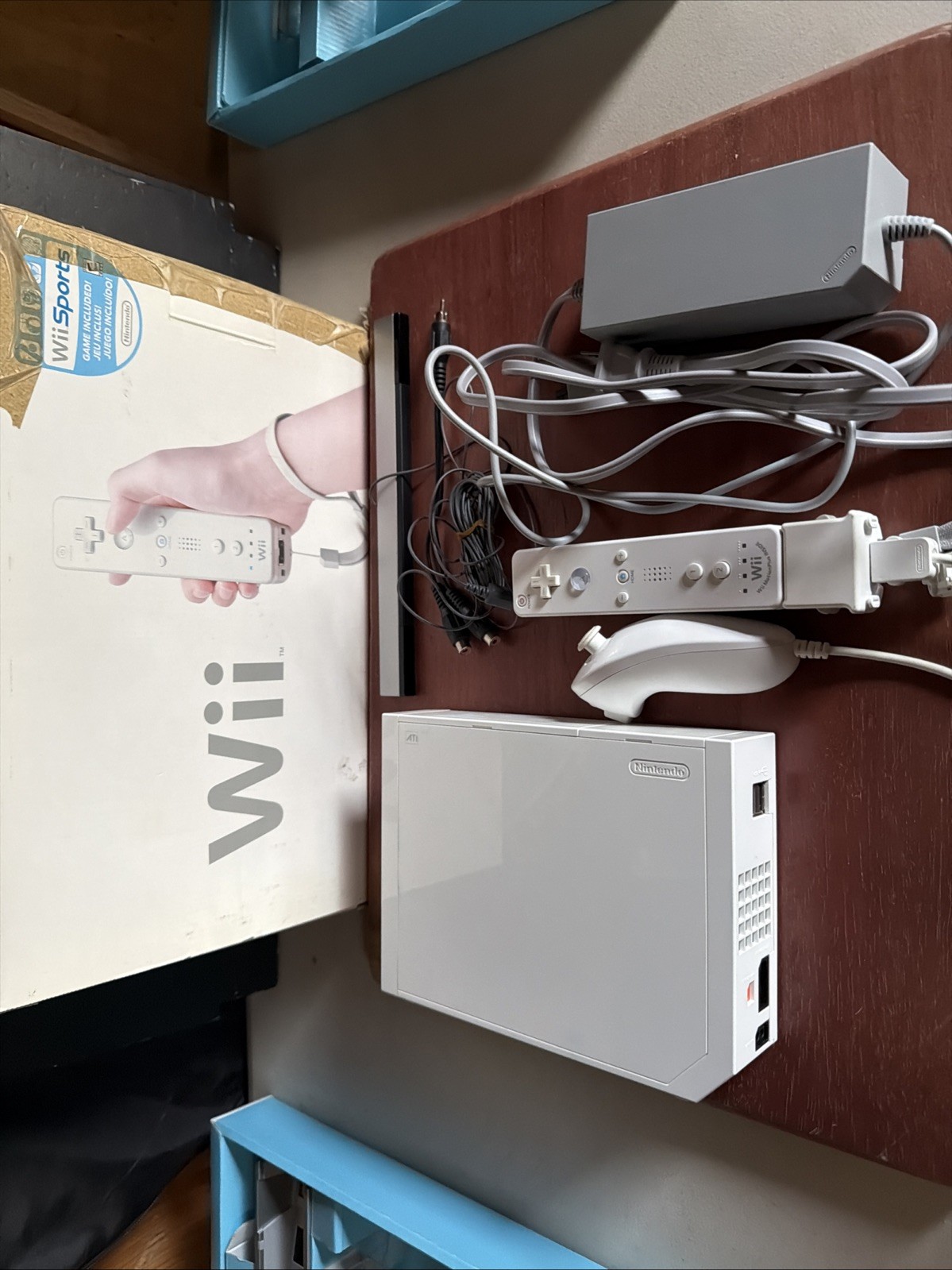 Nintendo Wii White Console Missing Wii Sports Pinball And Boxing Games