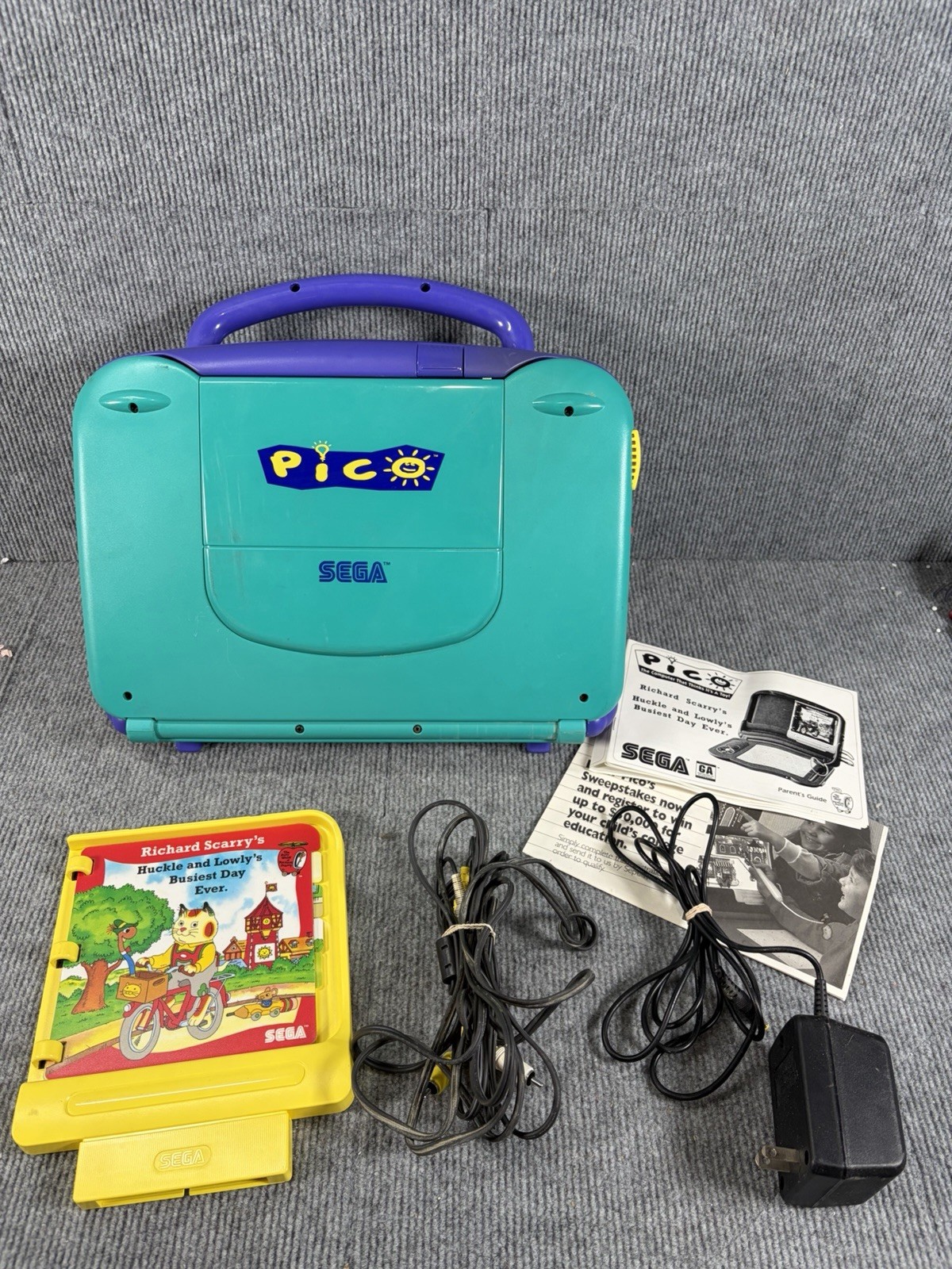Vintage 1994 SEGA PICO Edutainment System Bundle Complete In Box CIB W/ Game