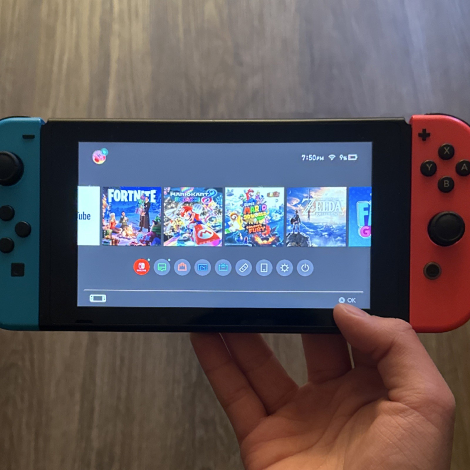Nintendo Switch Console Black Blue Red Joy-Con Wi-Fi HDMI USB-C Handheld System