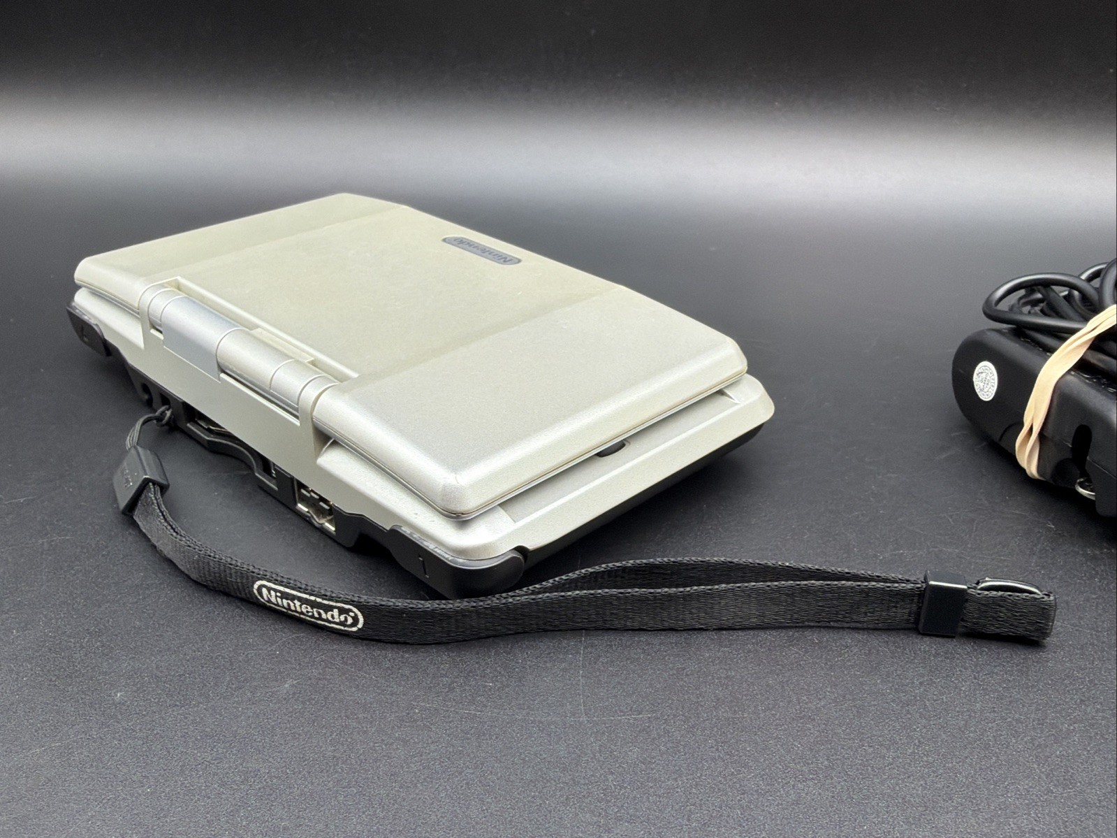 Original Silver Nintendo DS Console w/ charger GBA compatible Tested Working