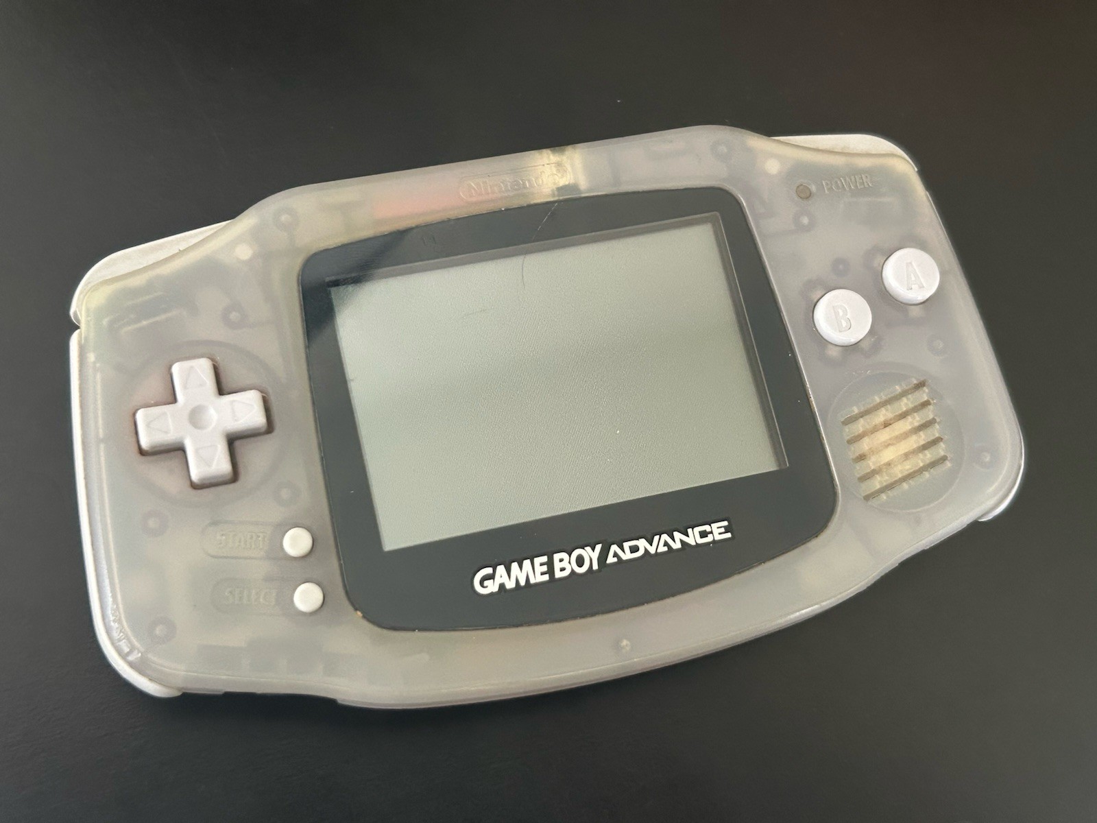 Nintendo Game Boy Advance Console System Clear Glacier ABG-001 GBA