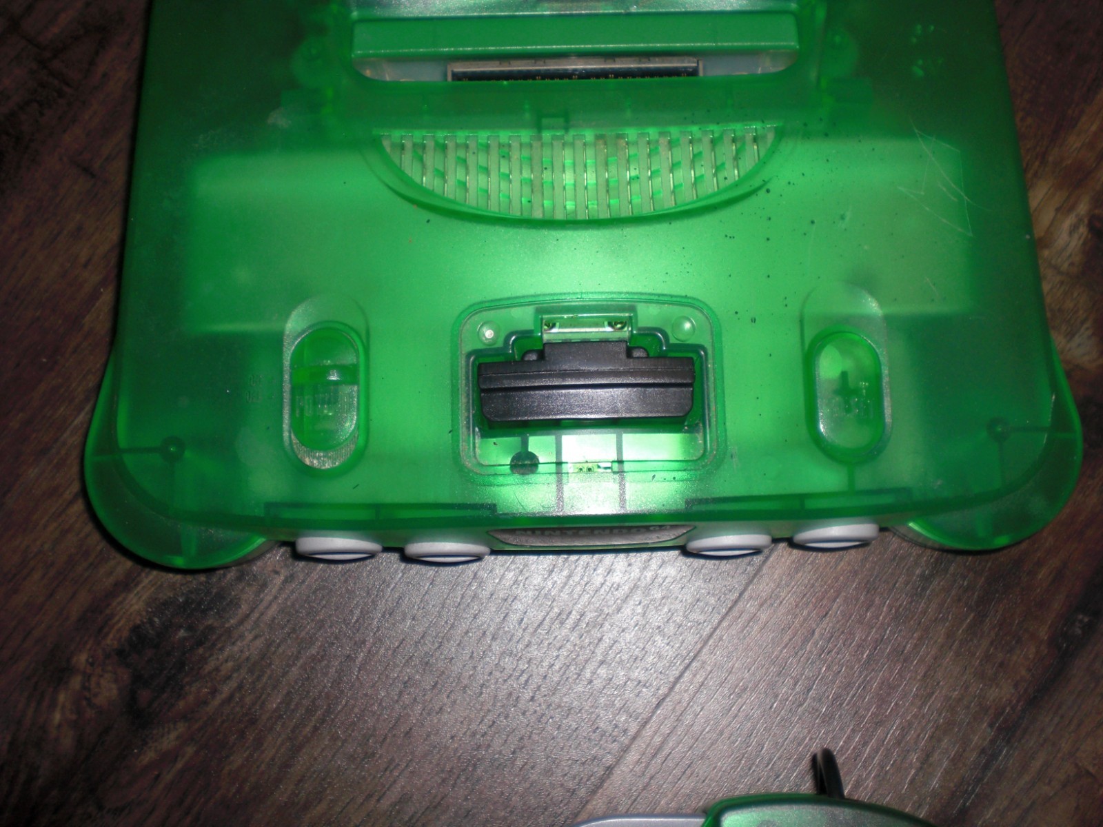 Nintendo 64 N64 Console System FUNTASTIC CLEAR JUNGLE GREEN 2 Controller AV READ