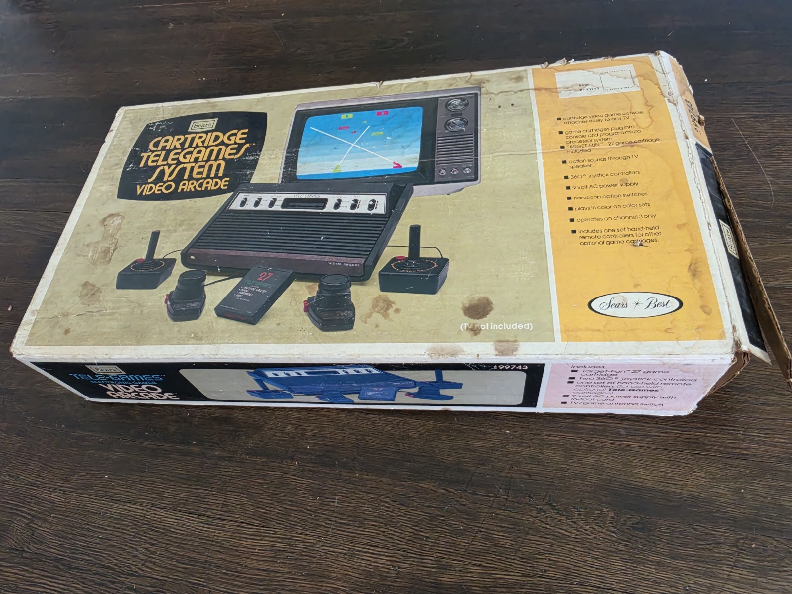 Vintage Sears Tele-Games Video Arcade System Model 637.99743 CIB Bundle + 6…