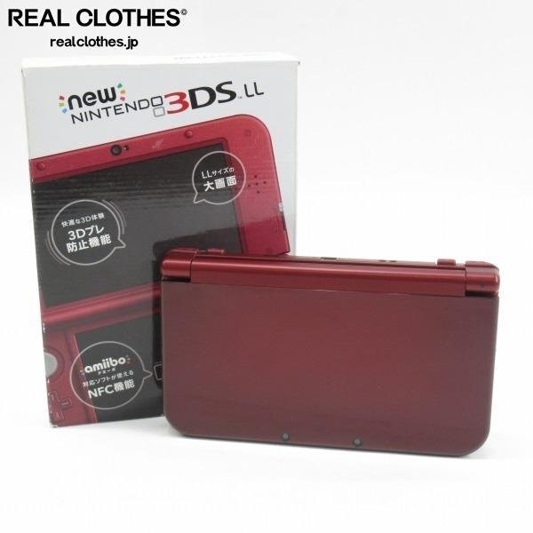 Nintendo New 3DS LL Console (RED-001/Metallic Red) Used Region Japan w/charger