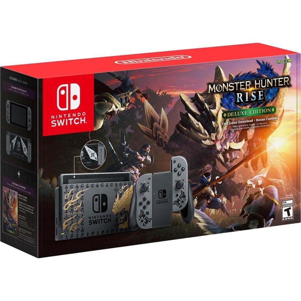 Nintendo Switch Monster Hunter Rise Deluxe Edition System (BRAND NEW SEALED)