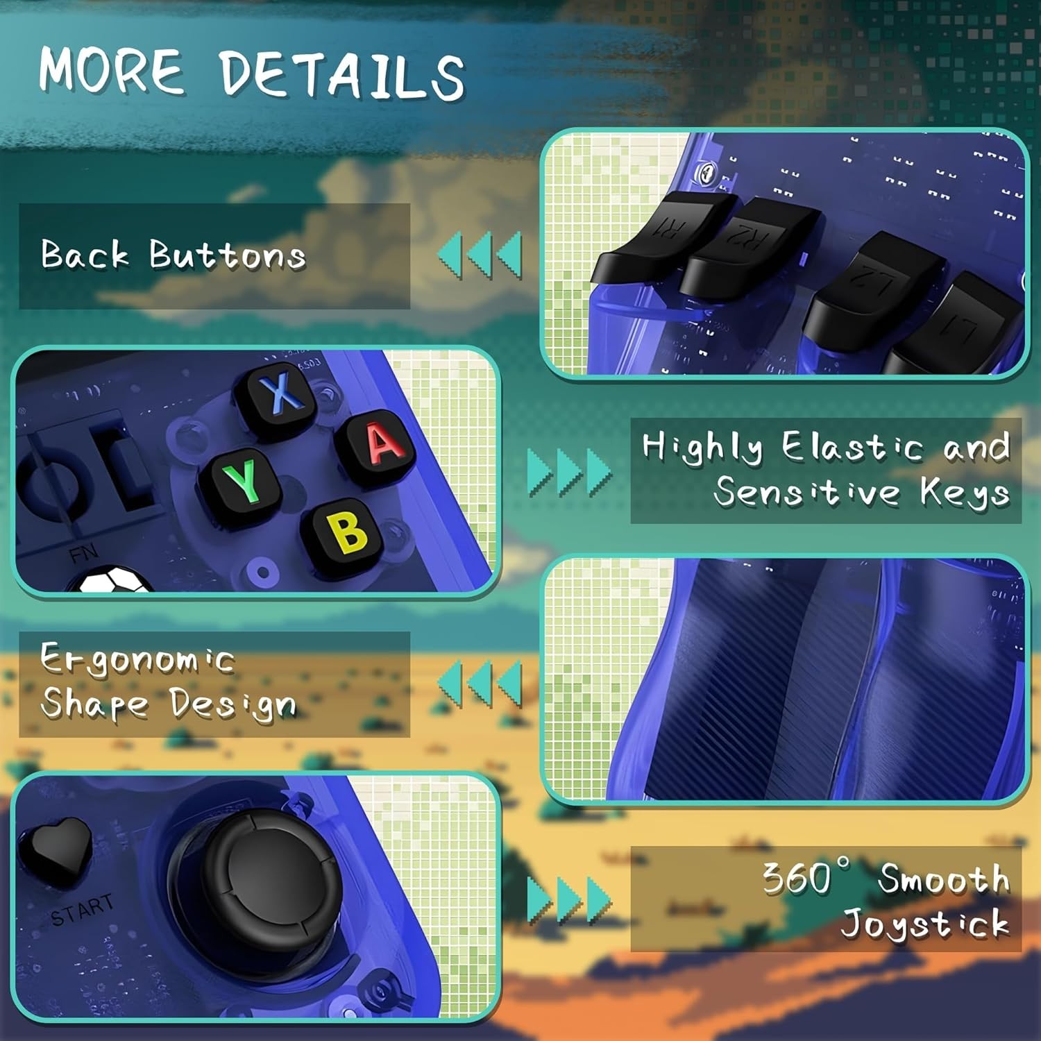 R36MAX Handheld Game Console, 40000+ Games Retro Gaming Console, 256GB TF Card