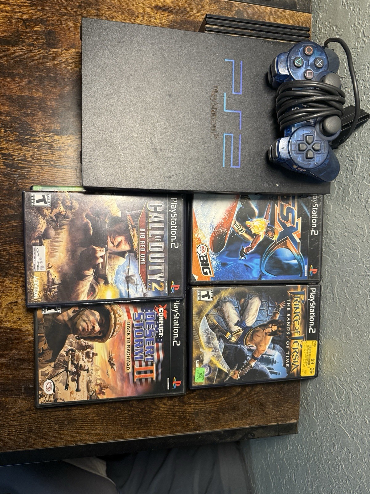 Sony PlayStation 2 Console – Black (SCPH-30001) With Games
