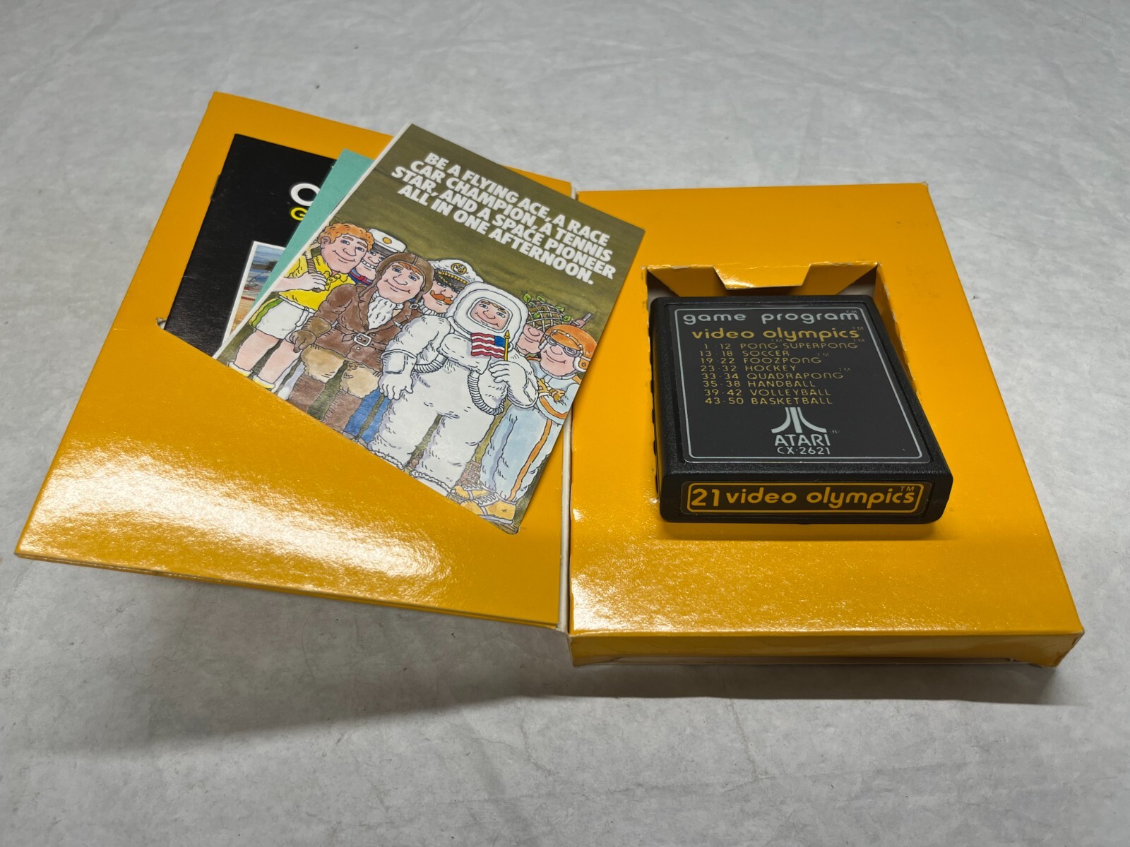 1977 ATARI Original Launch Gatefold Game Boxes Complete LOT 8 RARE *Unlaminated*