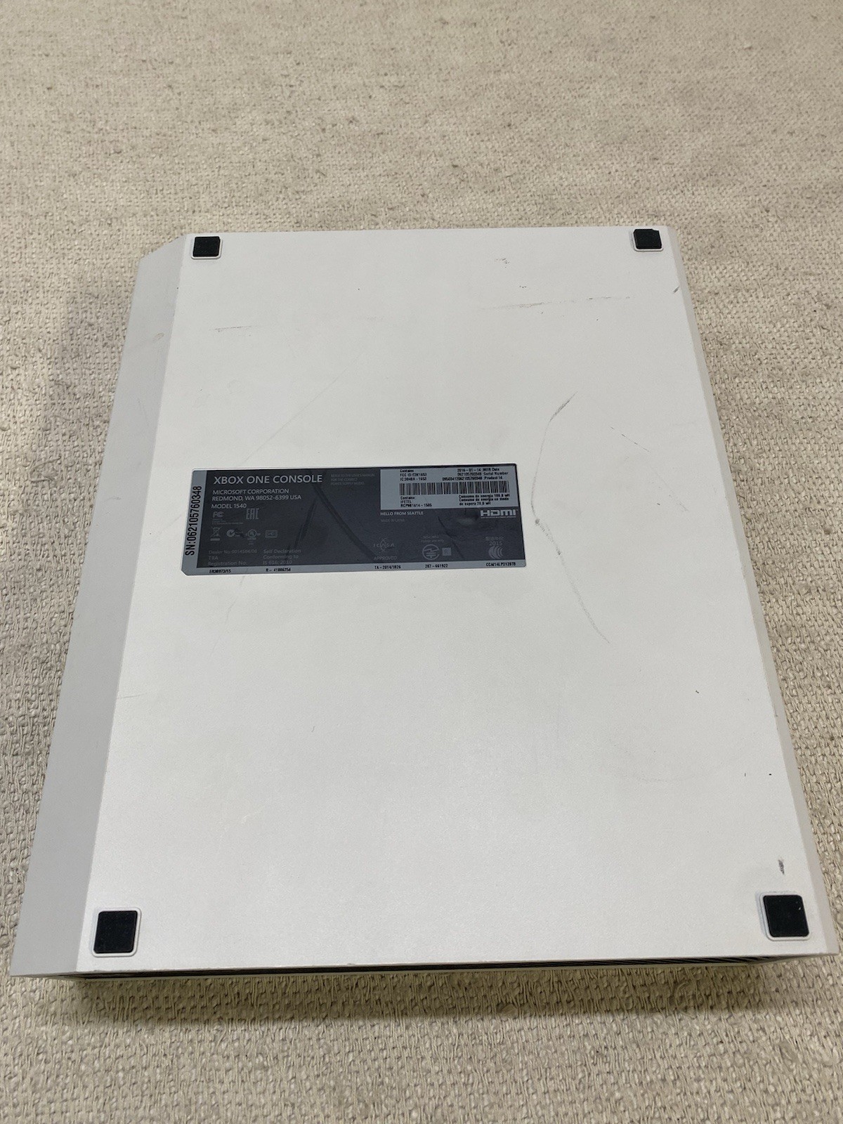 Microsoft Xbox One 500GB Console 1540 White Power Supply – READ DESCRIPTION