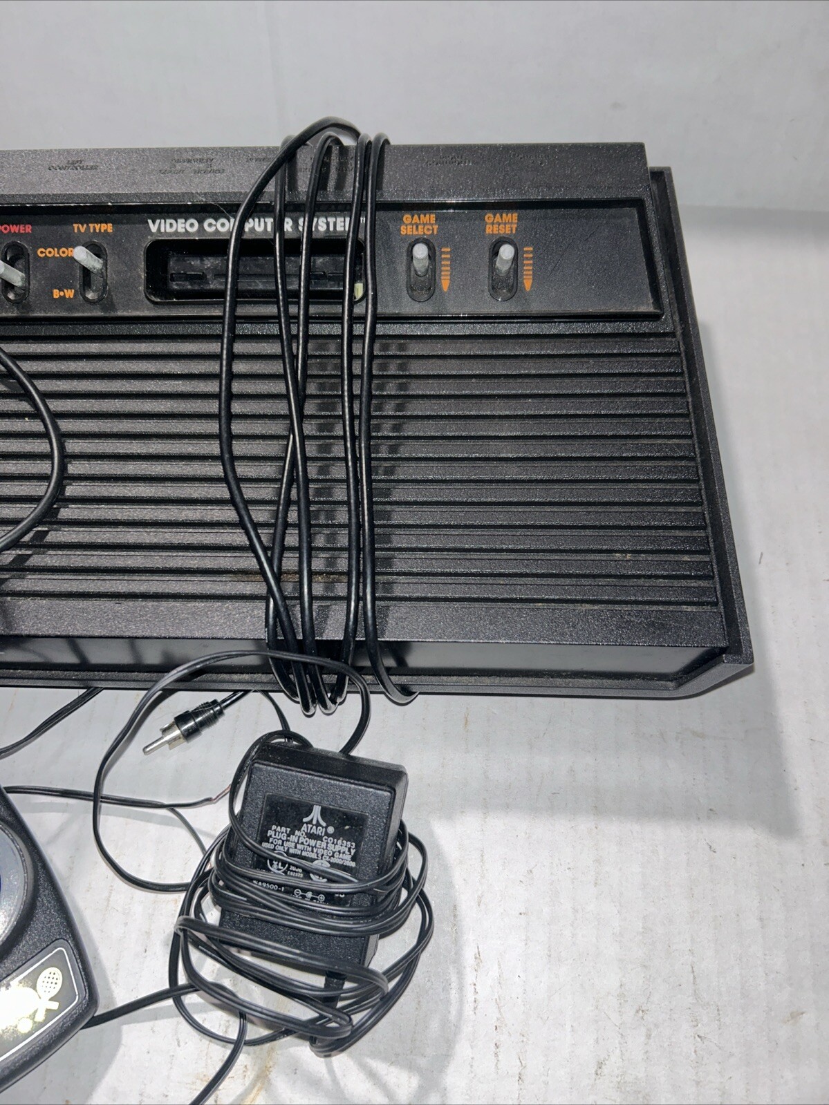 Atari Video Game Console System Black For Parts Only As Shown