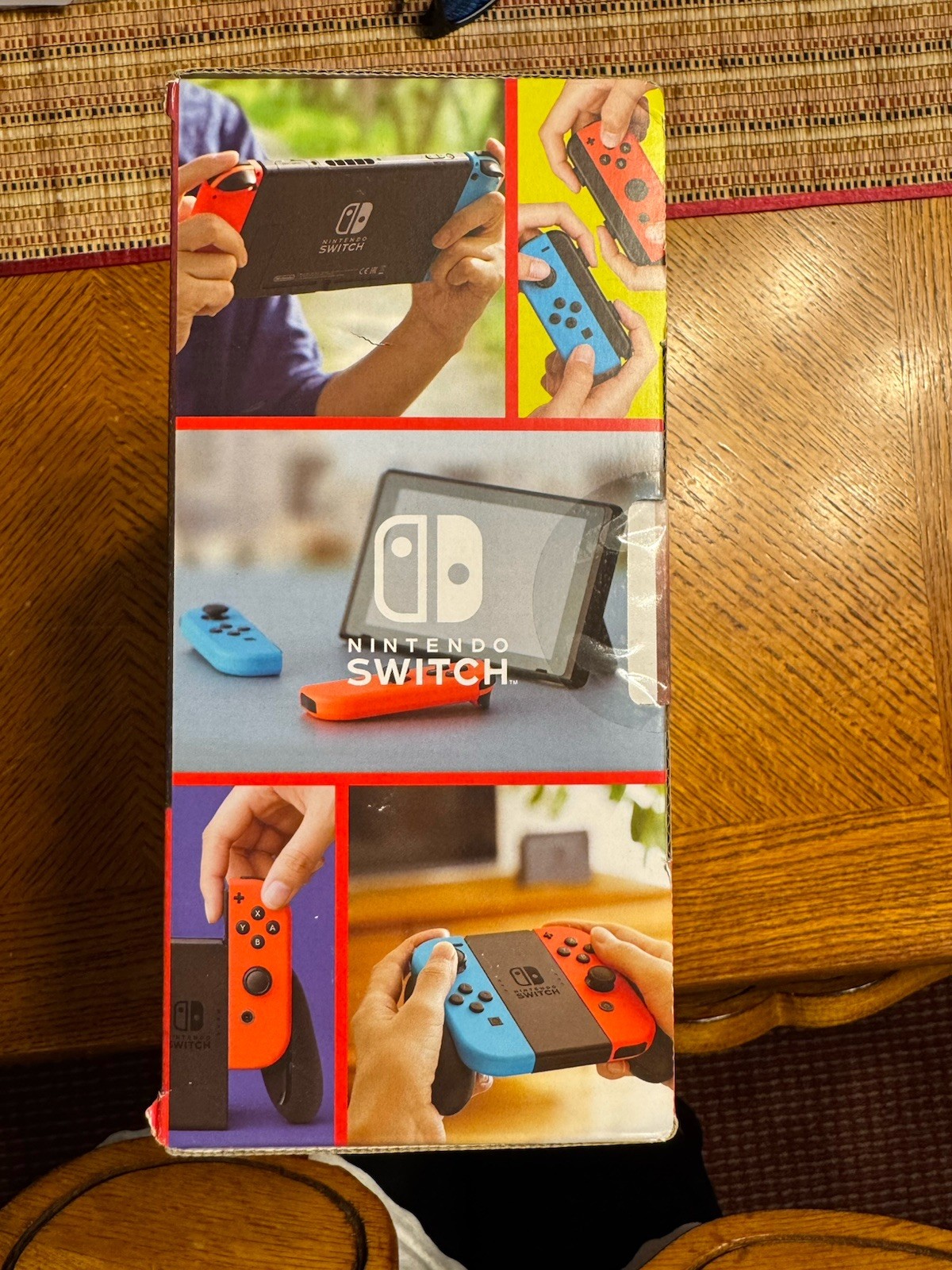 Nintendo Switch 32GB Gray Console with Neon Red & Neon Blue Joy-Con Factory Seal
