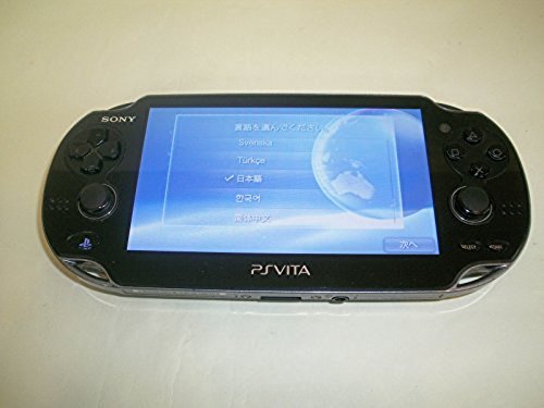 Playstation vita 3G/Wi-Fi model CRISTAL BLACK PCH-1100 AB01 Console only 1000