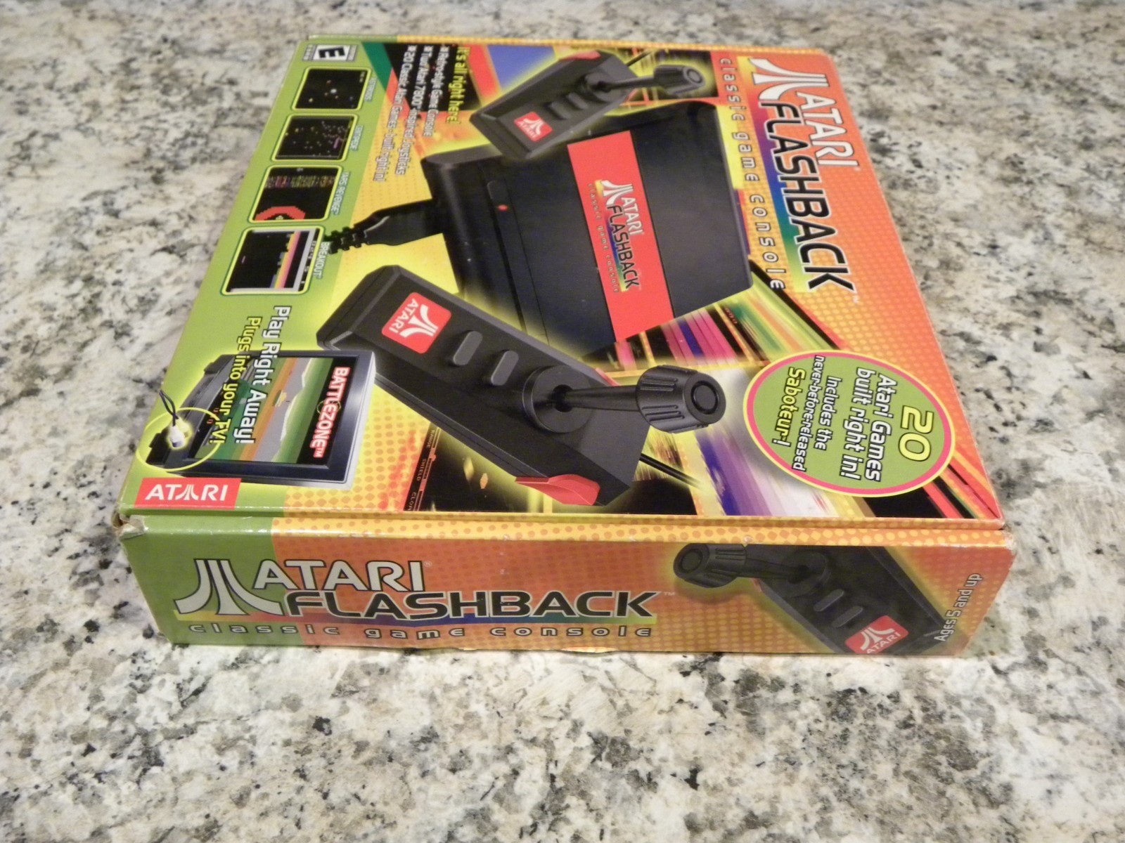 Atari Flashback Console with 20 Built-In Games, 2 Joysticks, AV Cable / OPEN BOX