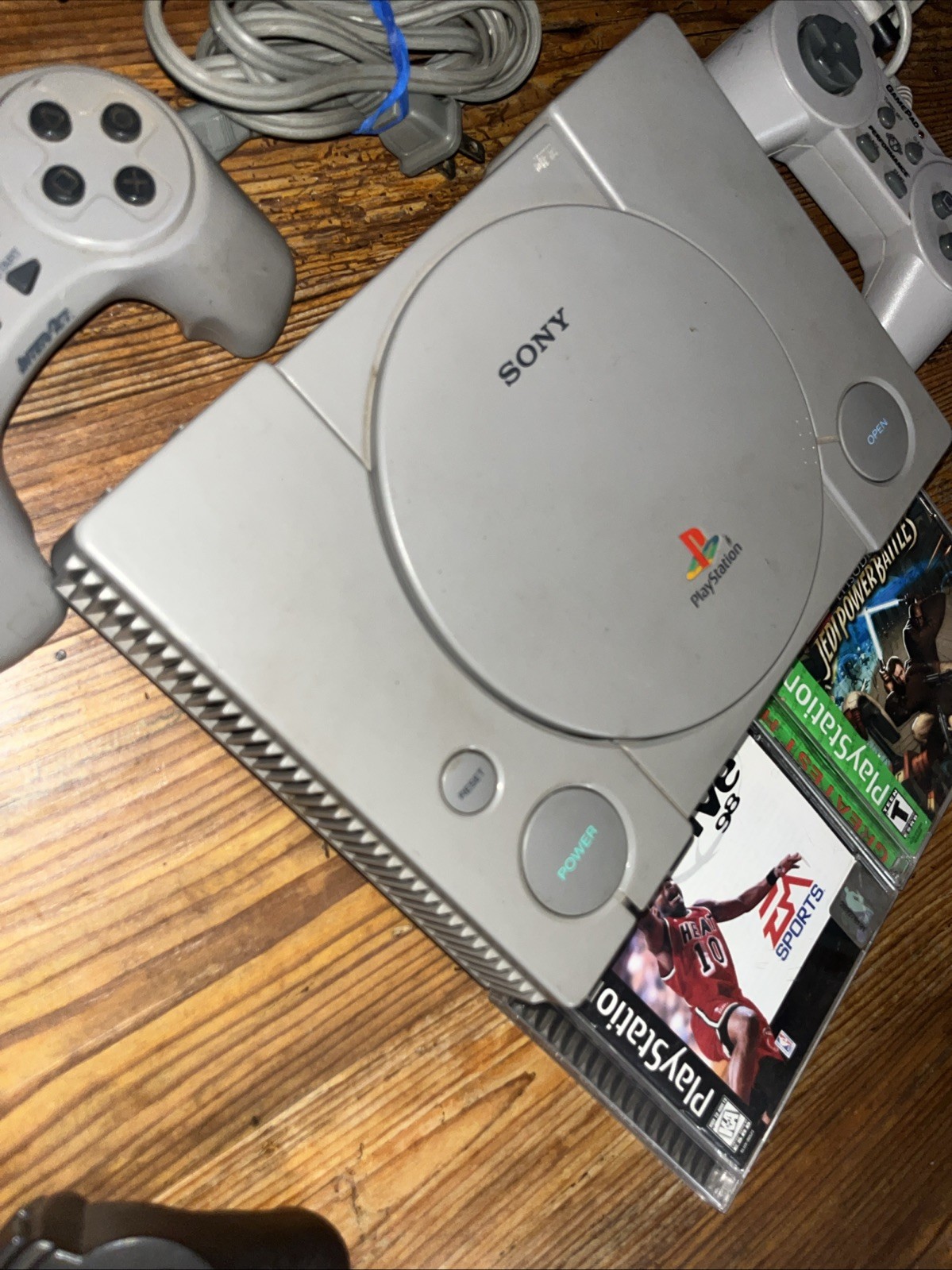 Sony PlayStation 1 PS1 Gray Console SCPH-9001 Bundle TESTED WORKING