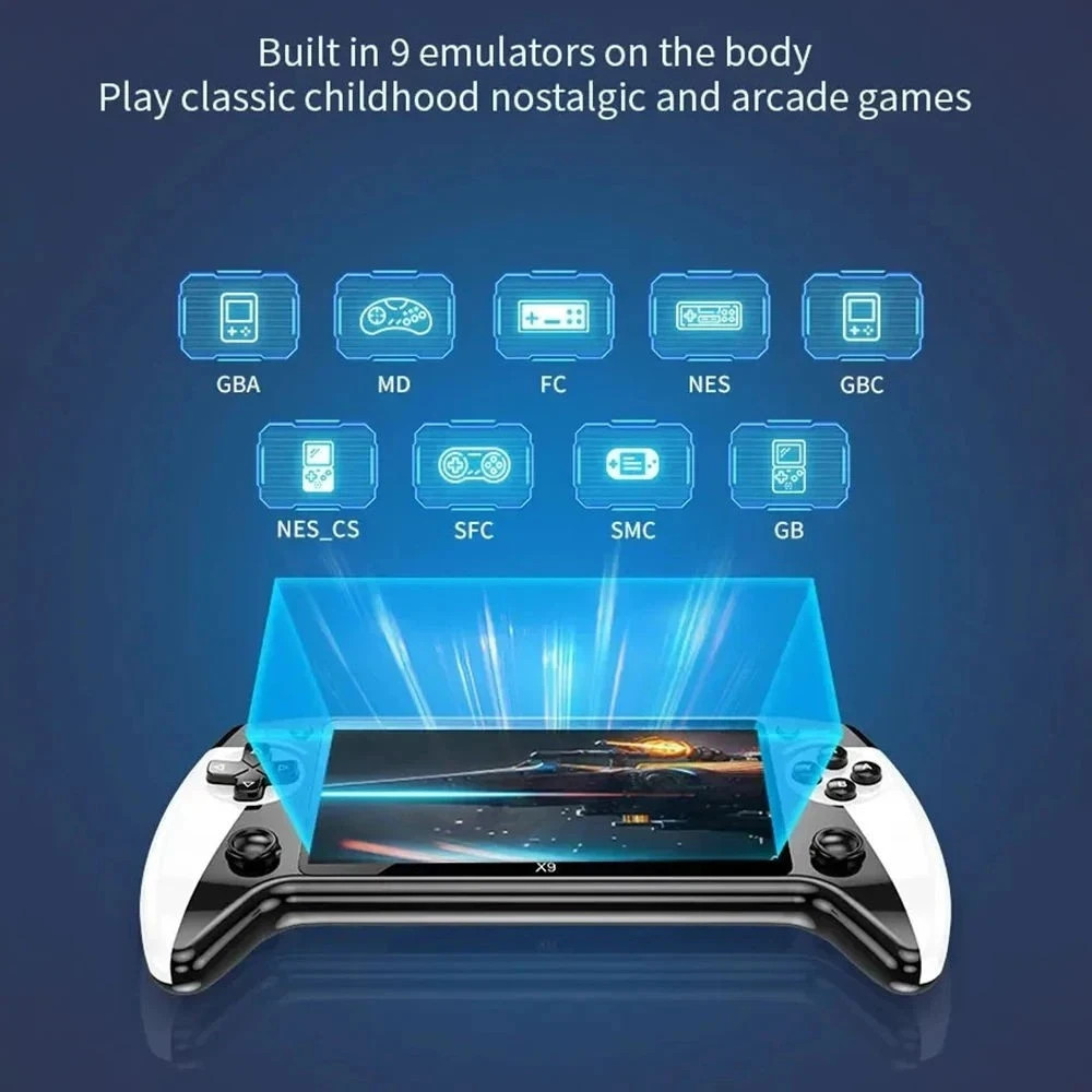 BLACK HAWK X9 Handheld Game Console 5.5″ IPS Screen 20000+ Games – NEW IN BOX