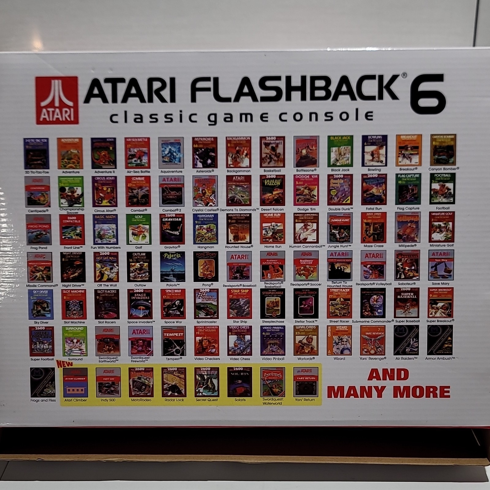 Atari Flashback 6 Home Console, 100 Built-In Games, Wireless Controllers AR2680