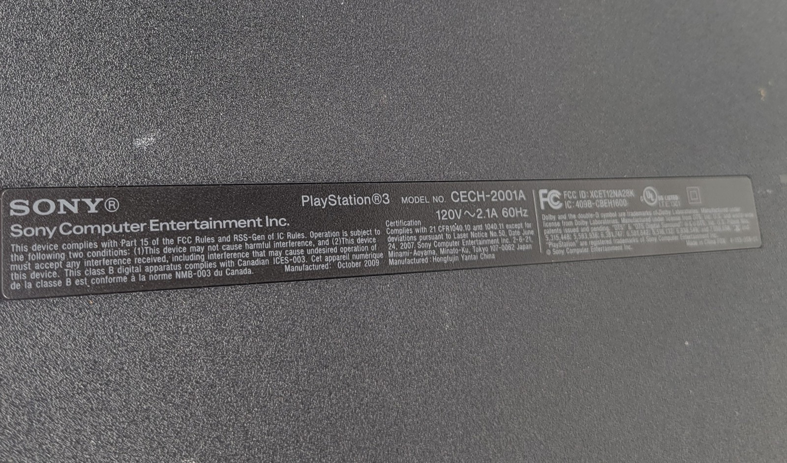 Sony PlayStation 3 PS3 Slim Console Bundle 15 Games Controller CECH-2001A