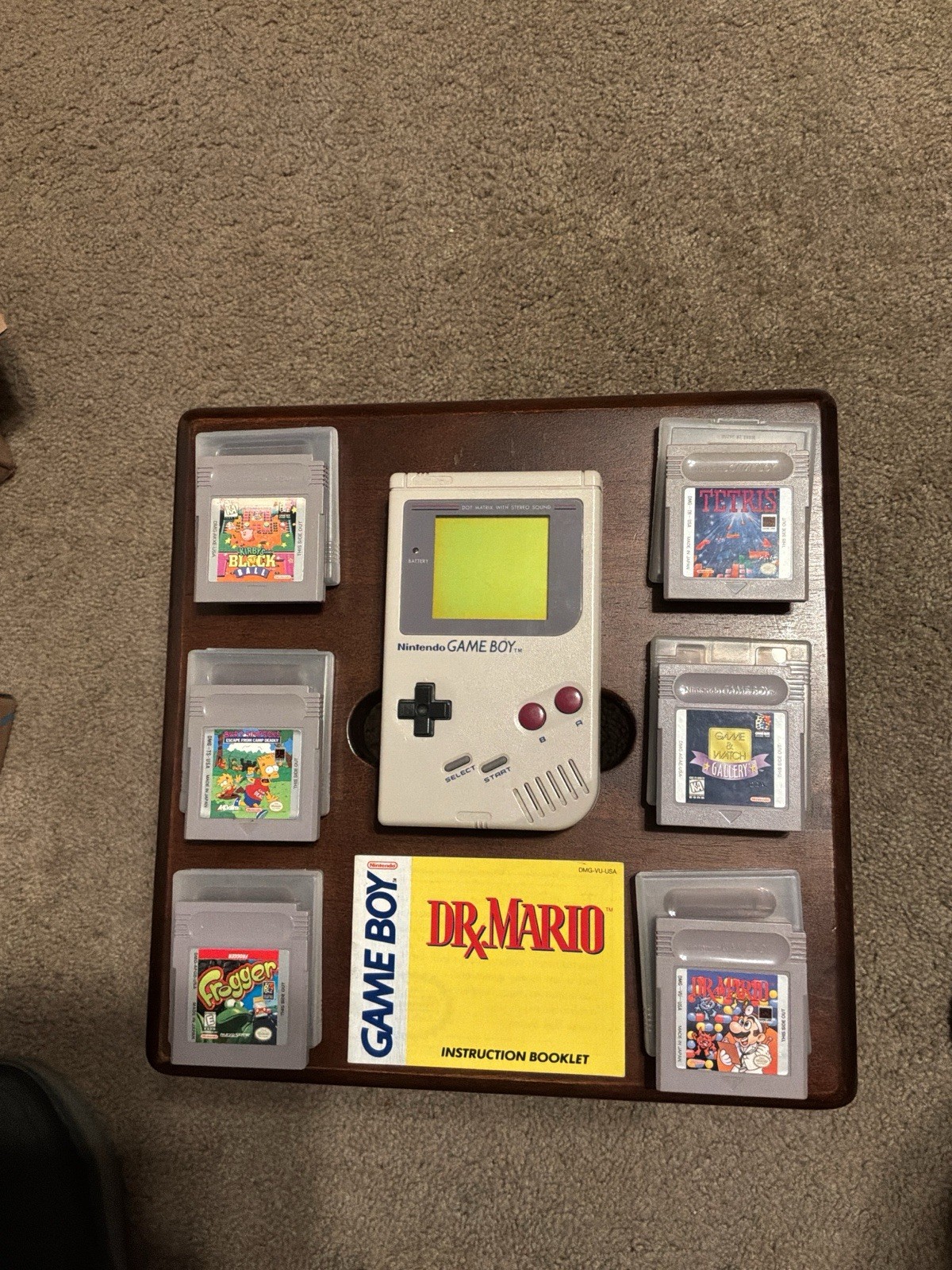 Nintendo GameBoy DMG-01 Original 6 Games – Tetris, Dr. Mario, Kirby’s Block Ball