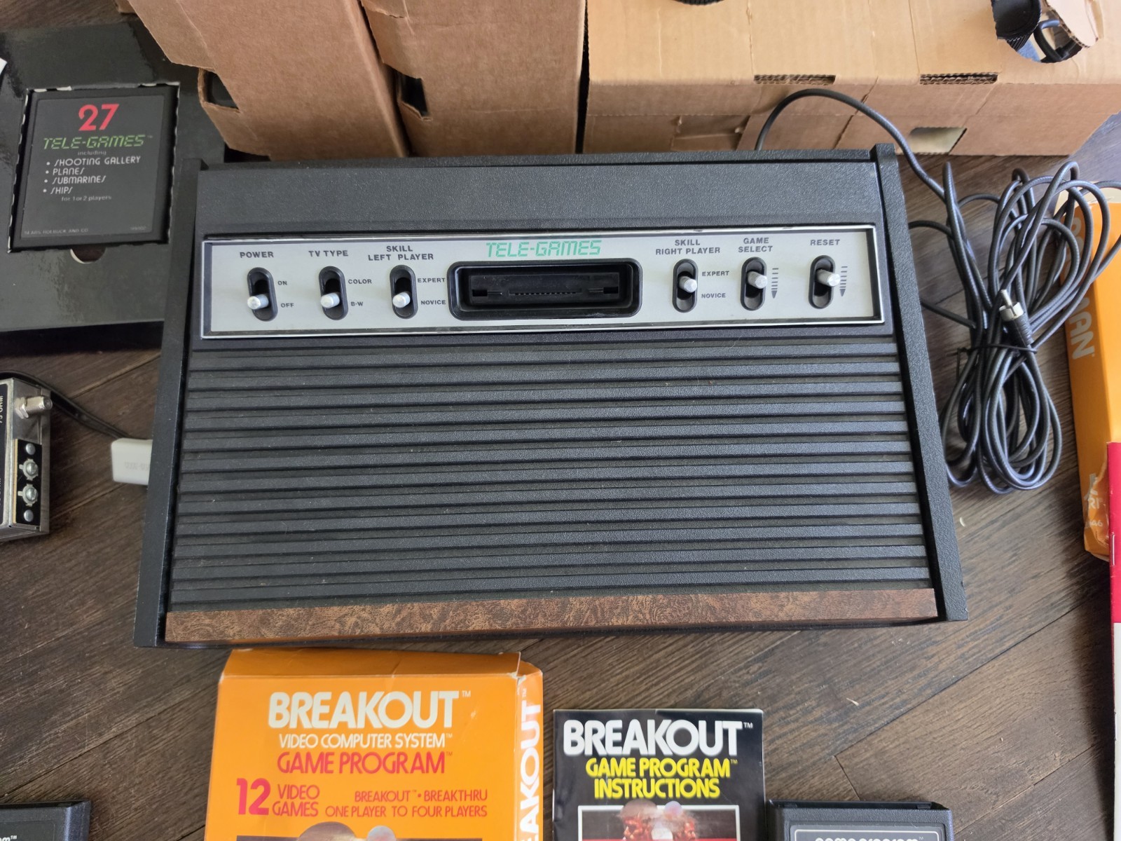 Vintage Sears Tele-Games Video Arcade System Model 637.99743 CIB Bundle + 6…
