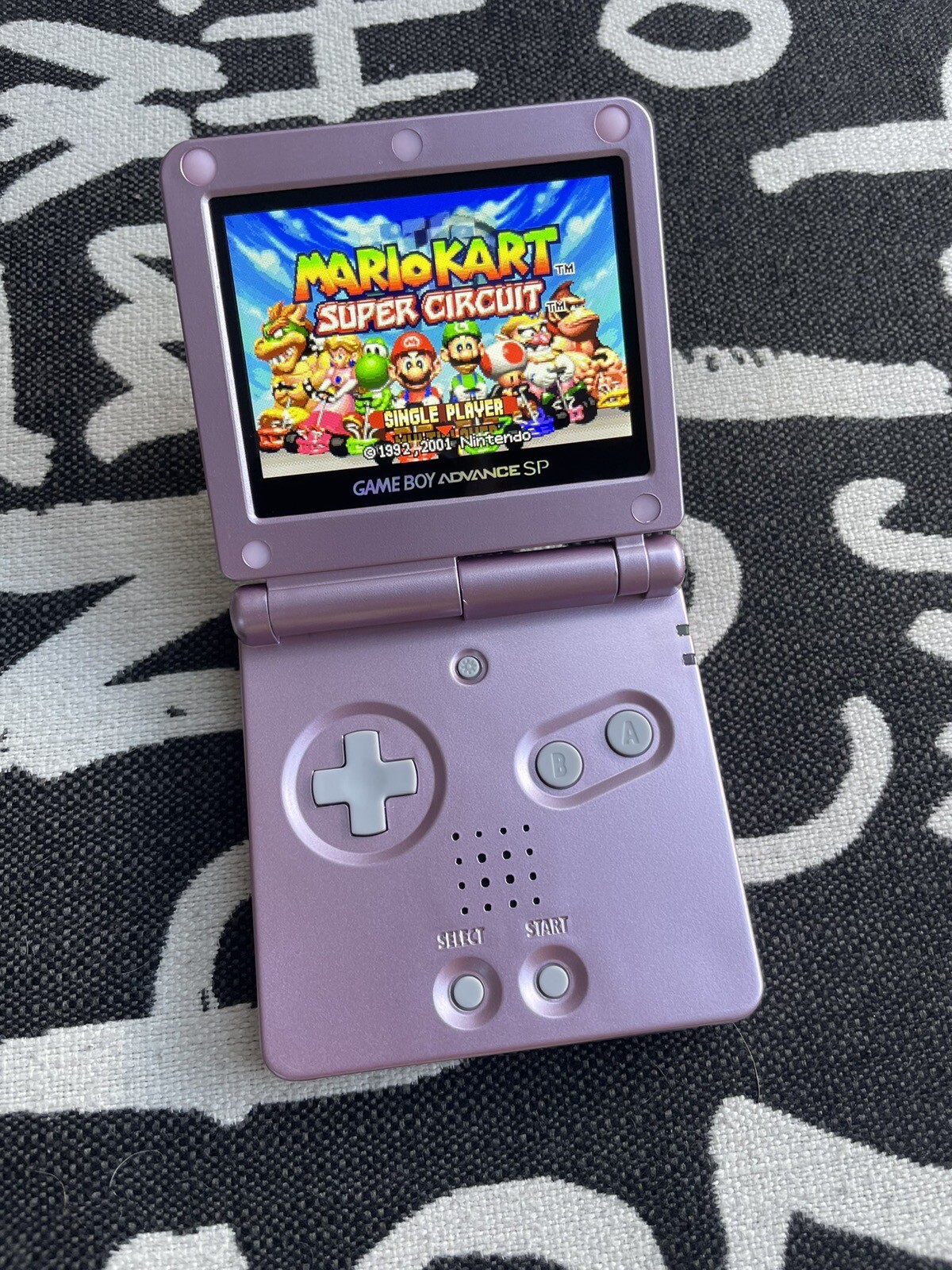 Nintendo Gameboy Advance SP GBA IPS V2 Backlit Lcd Console AGS 101 Pearl Pink