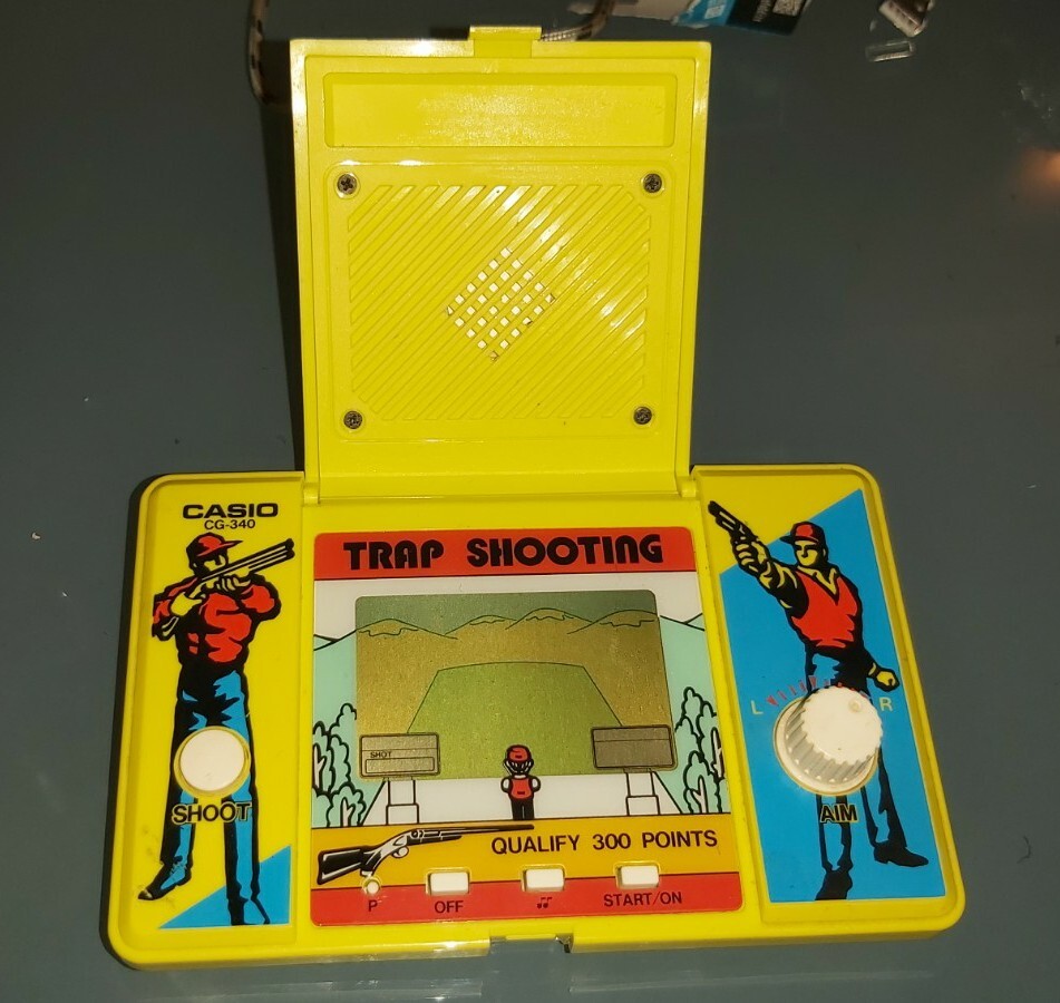 Casio CG-340 1986 Trap Shooting Console Mint Working No Audio – Rare