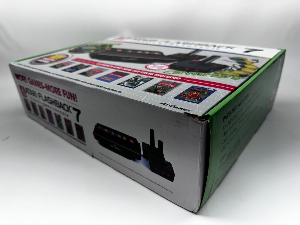 Atari Flashback 7 Classic Game Console Black Orange Tested And Working Wireless