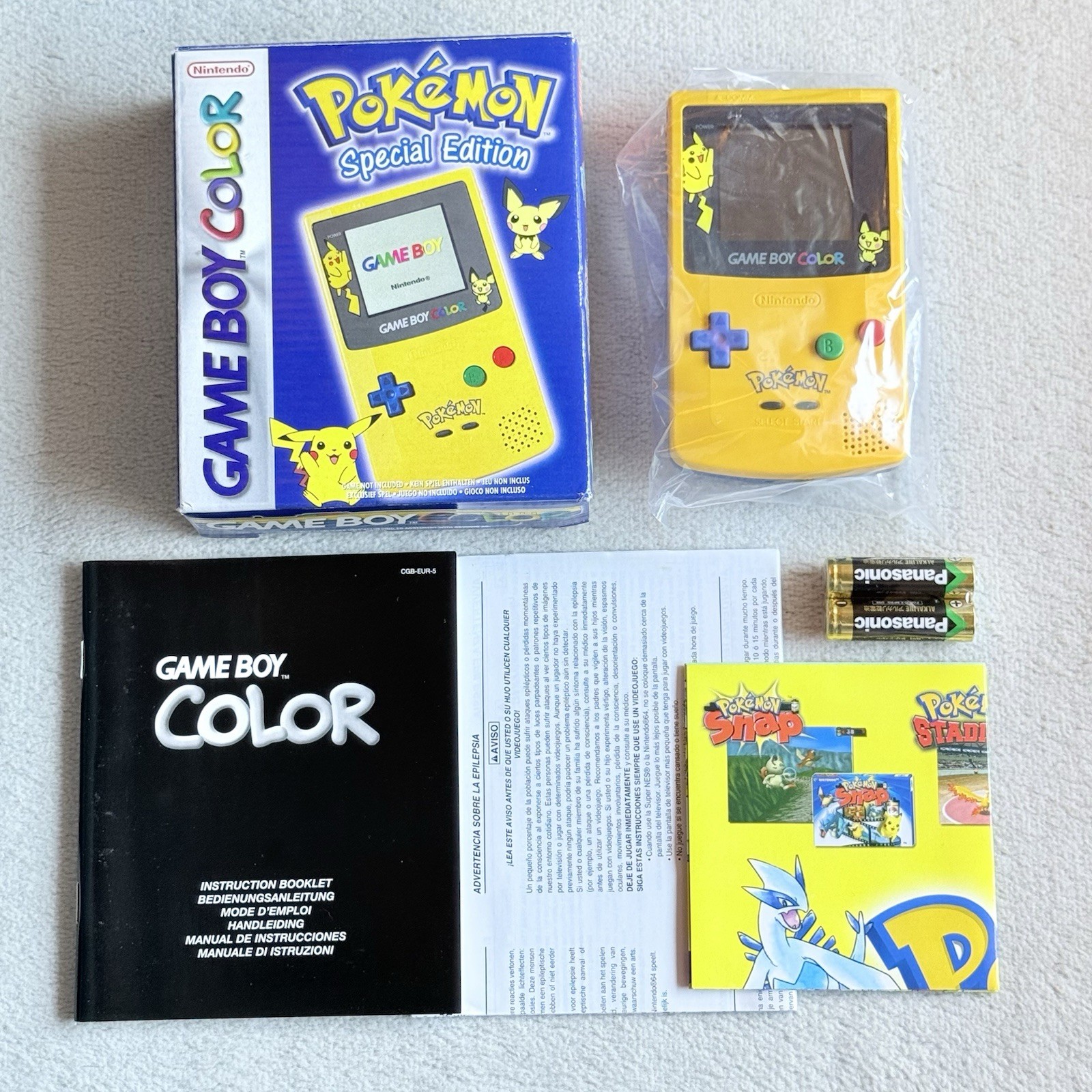 NINTENDO GAME BOY COLOR LIMITED POKÉMON PIKACHU EDITION 100% ORIGINAL – LIKE NEW